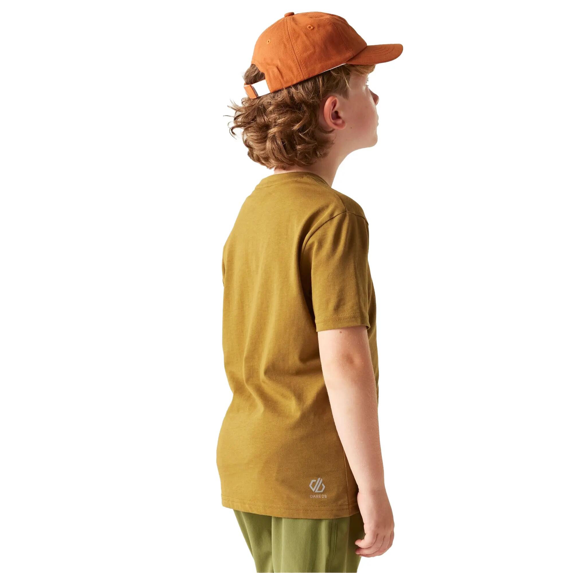 Camiseta Trailblazer III Diseño Calavera para Niños/Niñas Amarillo Comino Oscuro 6/6
