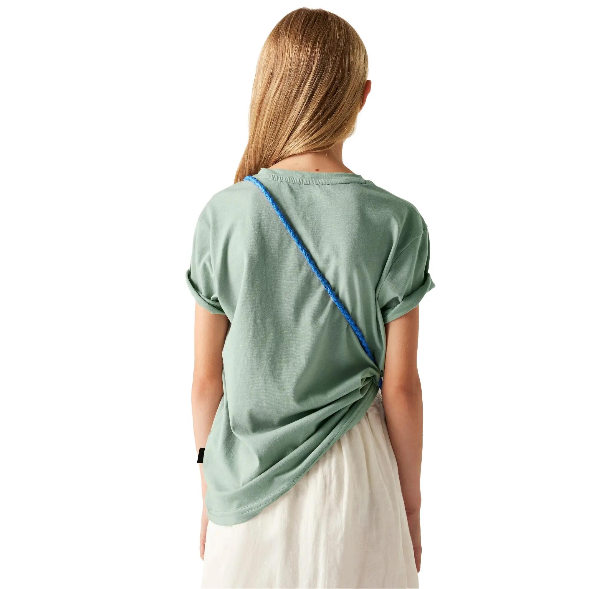 Tshirt Manches Courtes Motif/style Montagne TRAILBLAZER Enfant (Vert Pâle 6/6