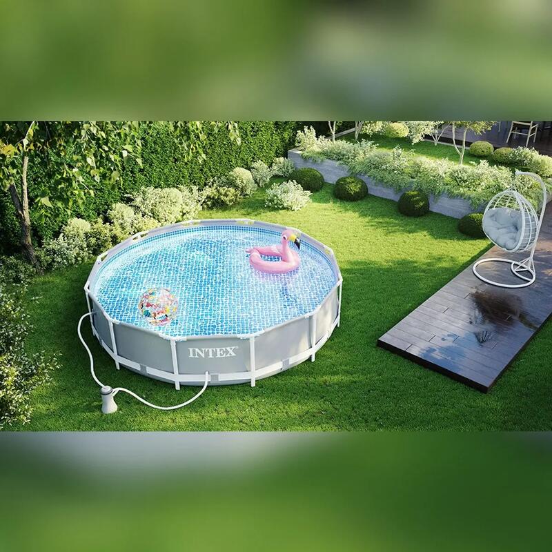 İntex 26702 305x76cm Premium Prefabrik Havuz Seti 220v Filtreli