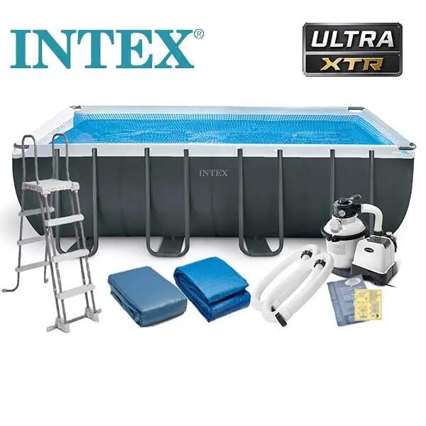 İntex 26356 549x274x132cm Ultra XTR Dikdörtgen Prefabrik Havuz Seti
