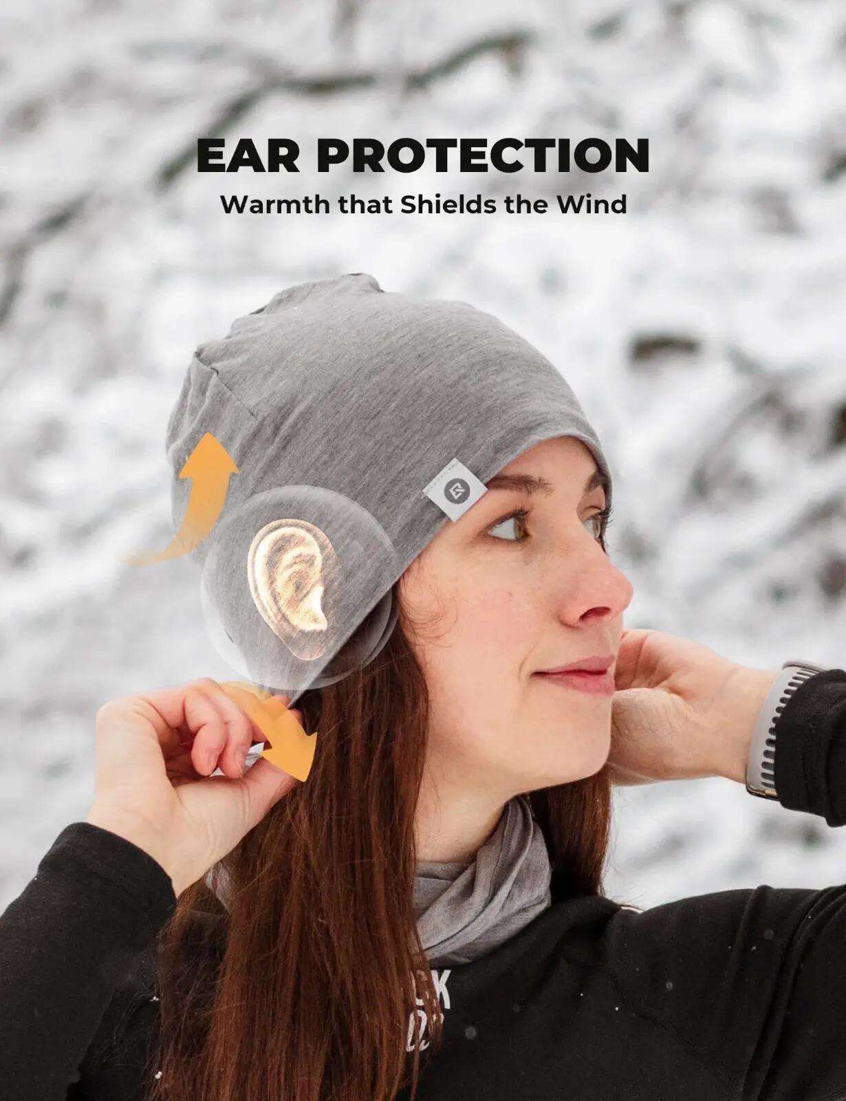 Czapka sportowa unisex Rockbros 18250005001 z dodatkiem wełny 5/8