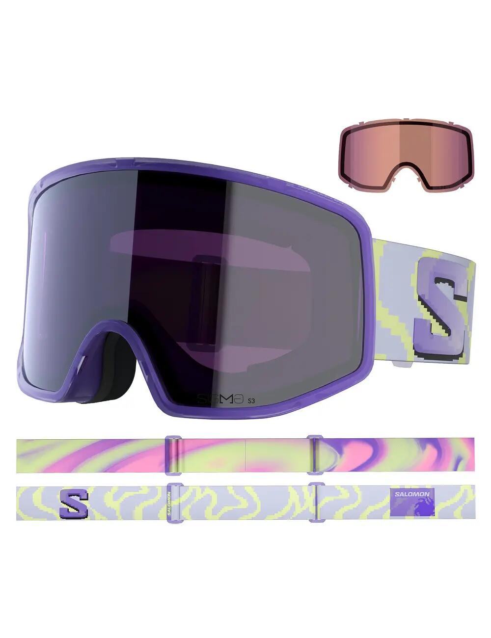 Lyžařské brýle SALOMON SENTRY PRO SIGMA uviolet + náhradní sklo 2/3
