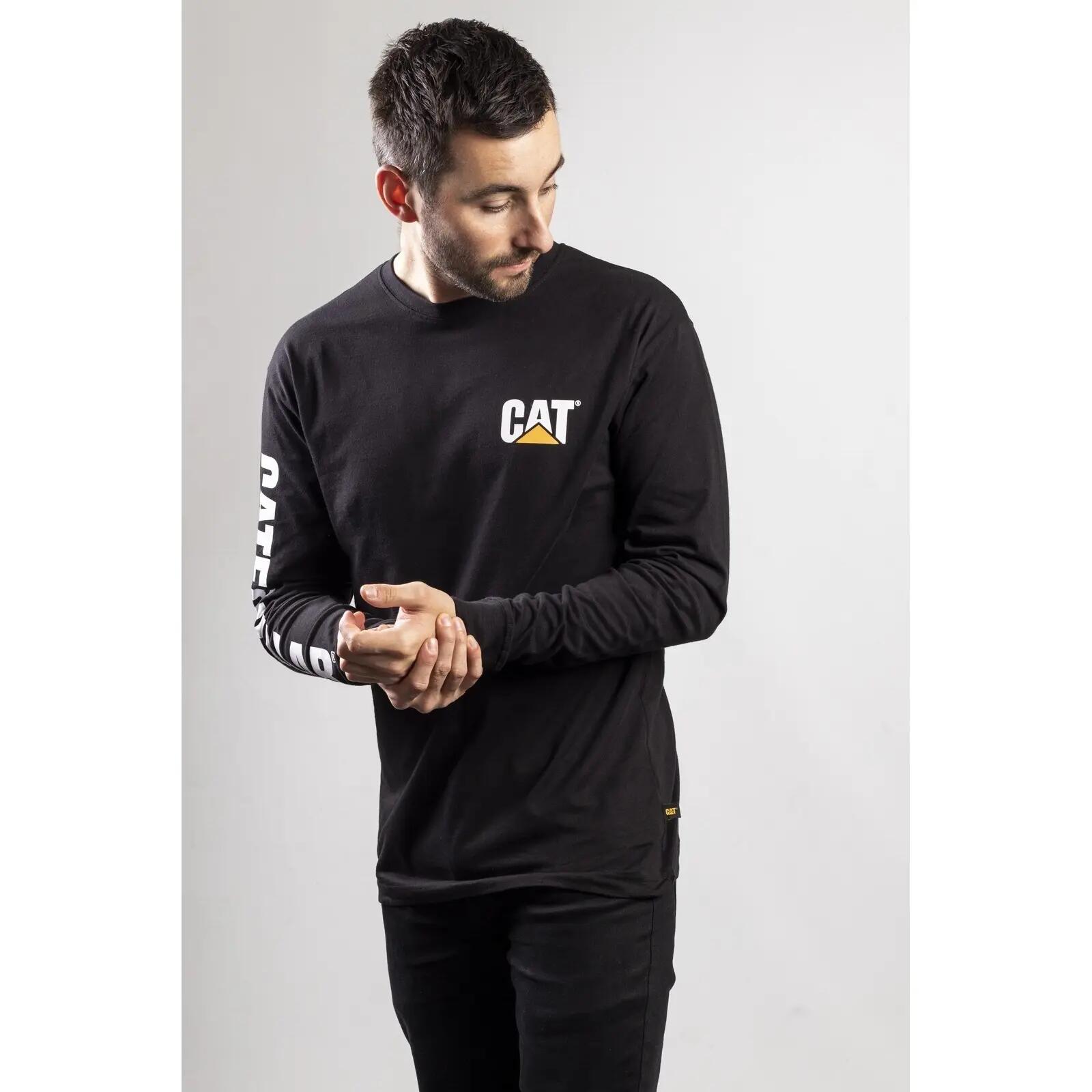 Handelsmerk Banner L/S Tee / Heren TShirts / Tee Shirts (Zwart) 6/7