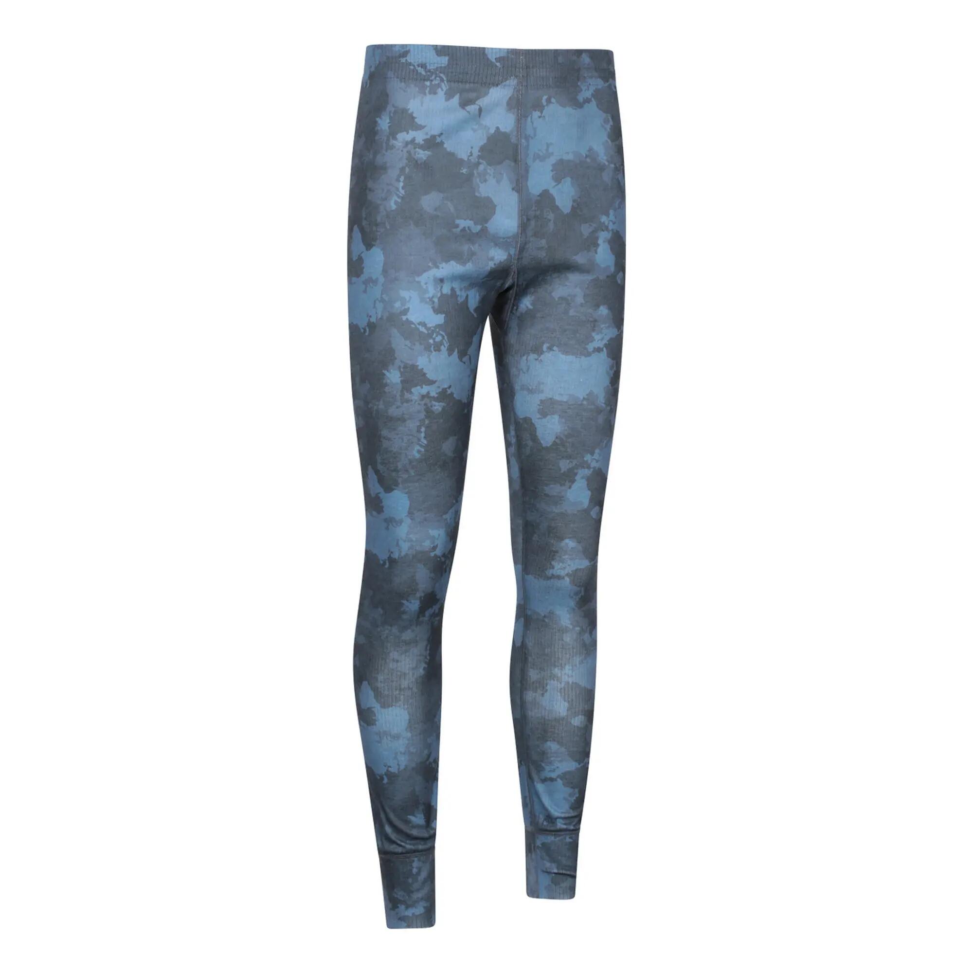 Leggins Termici Stampa Del Trattino Uomo Mountain Warehouse Talus Blu Navy 4/4