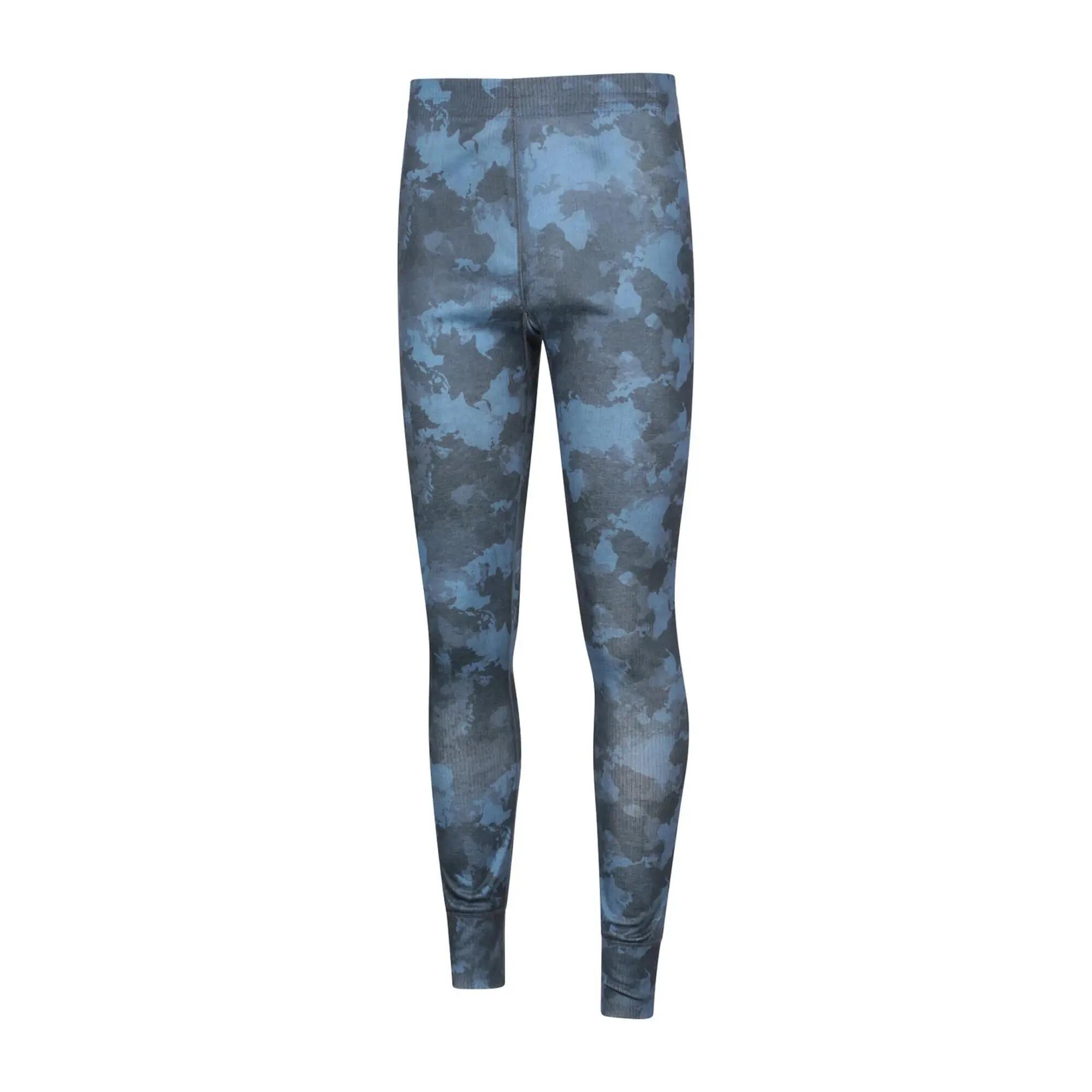 Leggins Termici Stampa Del Trattino Uomo Mountain Warehouse Talus Blu Navy 3/4