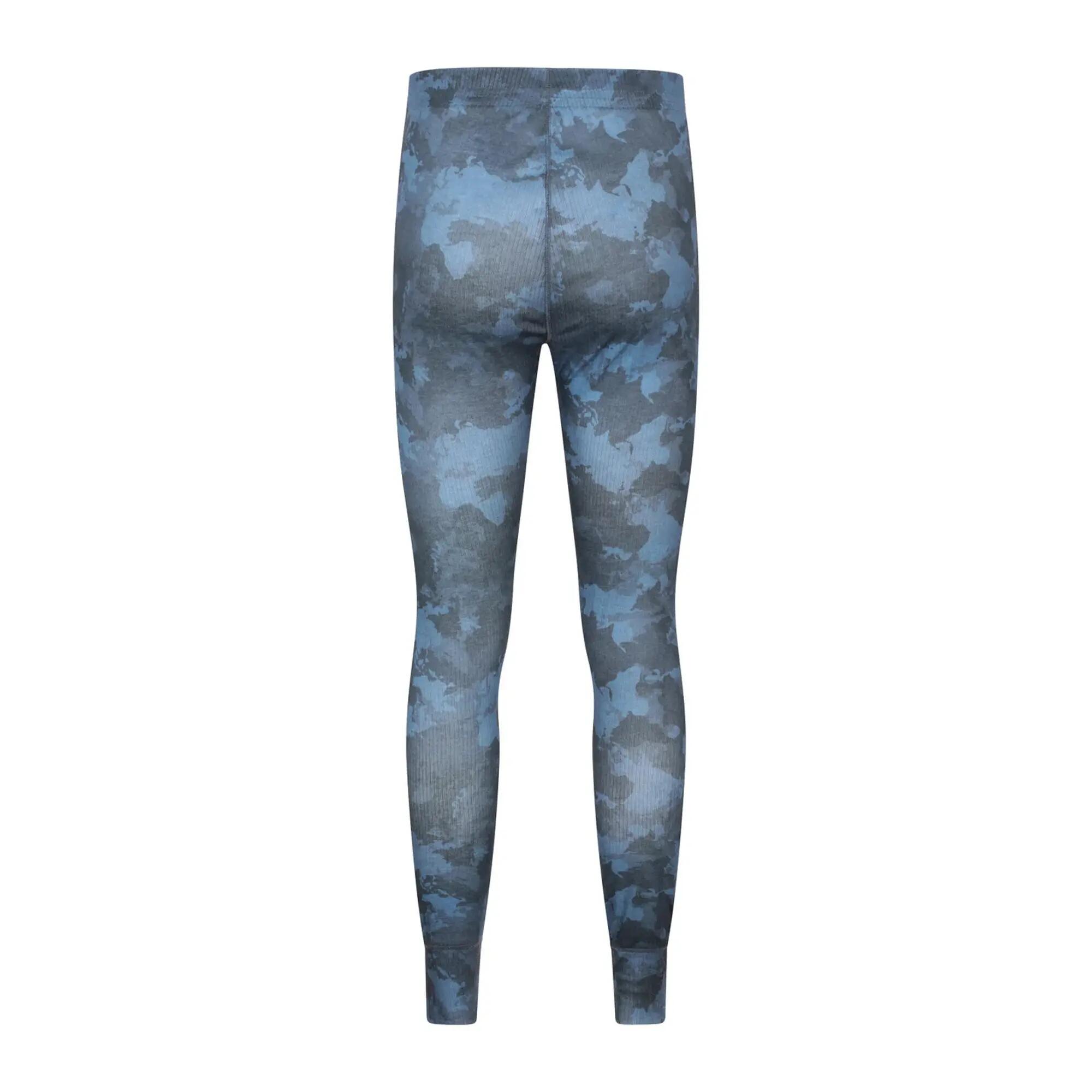 Leggins Termici Stampa Del Trattino Uomo Mountain Warehouse Talus Blu Navy 2/4