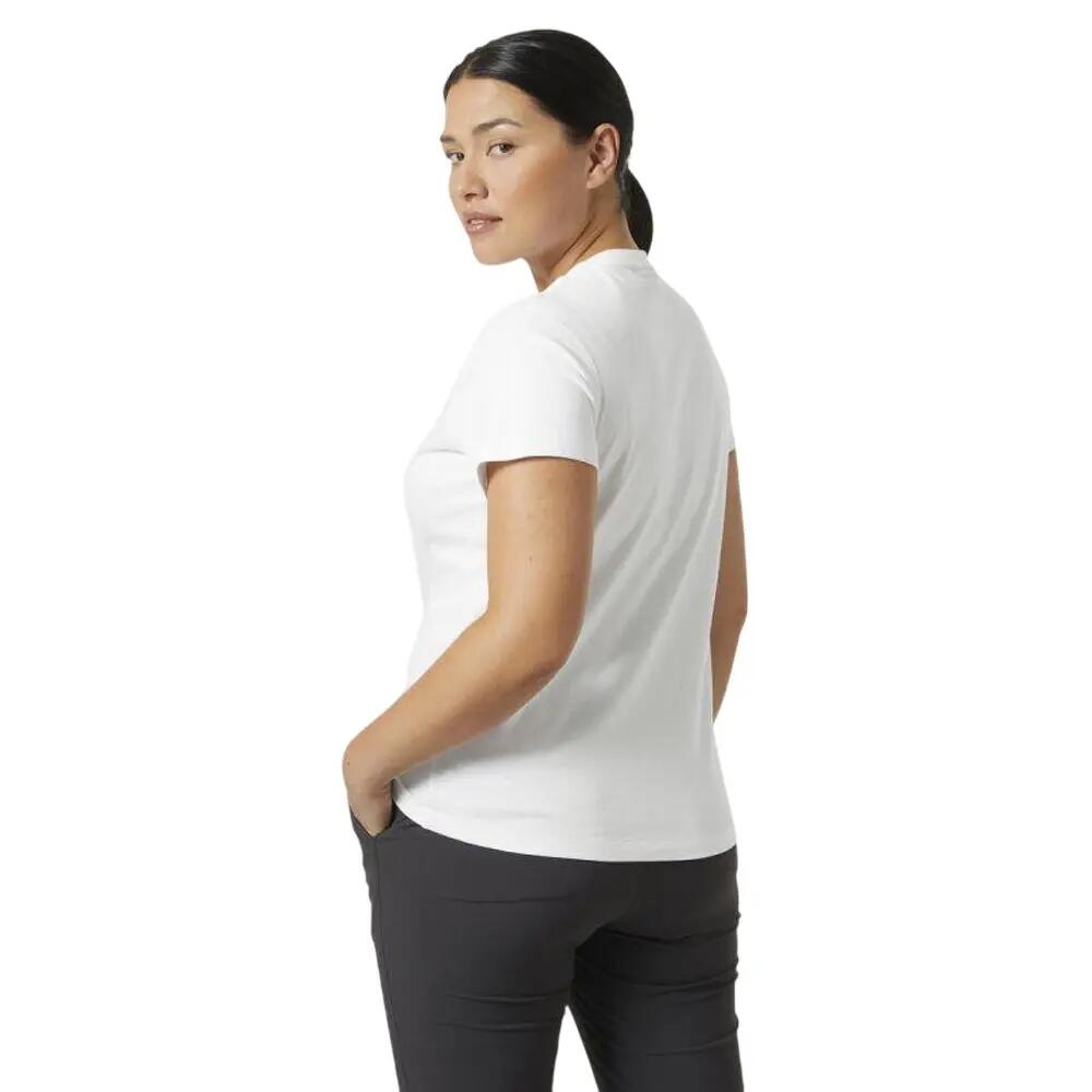 Womens/Ladies Core Graphic TShirt (White) 5/5