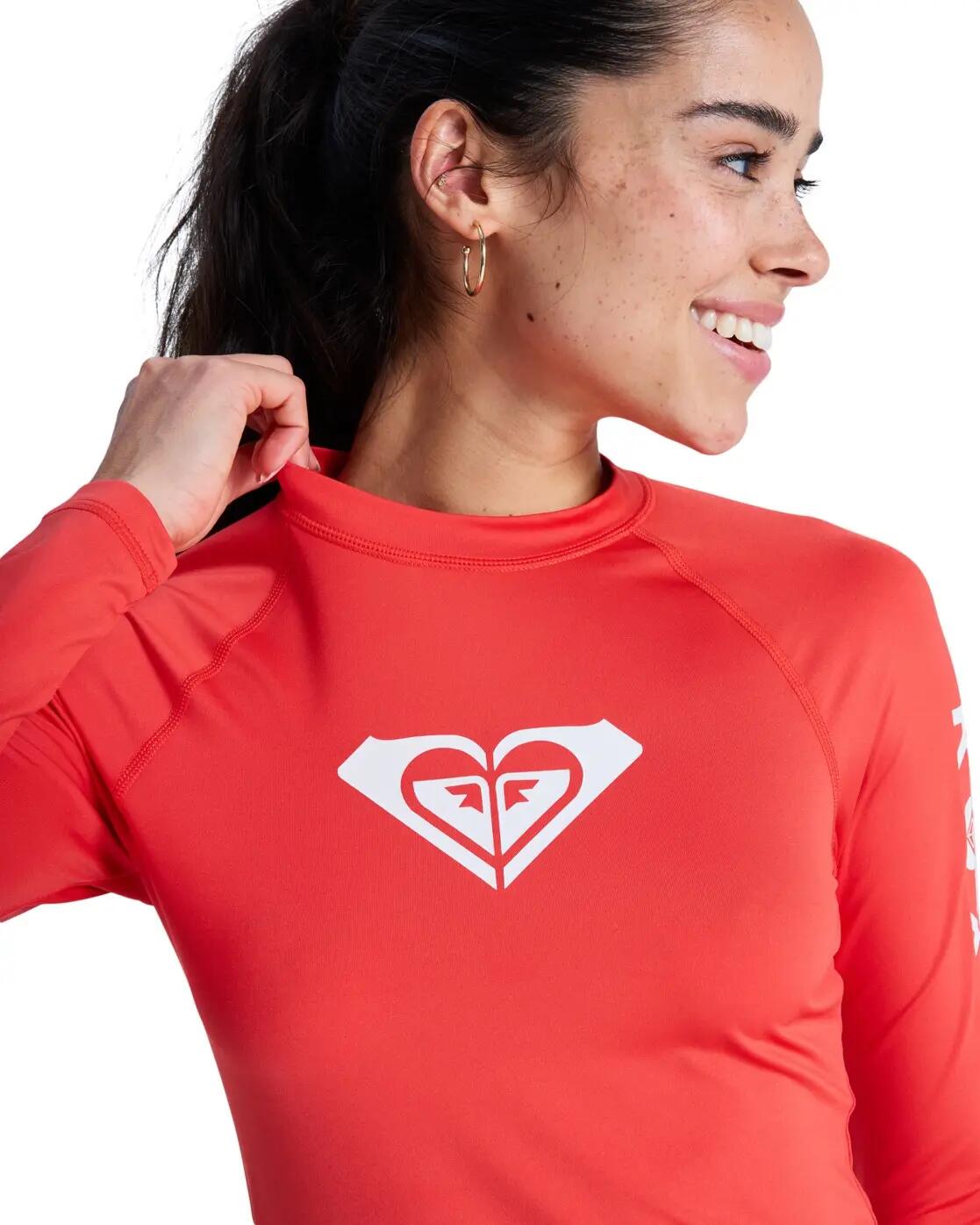 Langärmliger Rashguard WHOLE HEARTED Rot Frauen 4/4