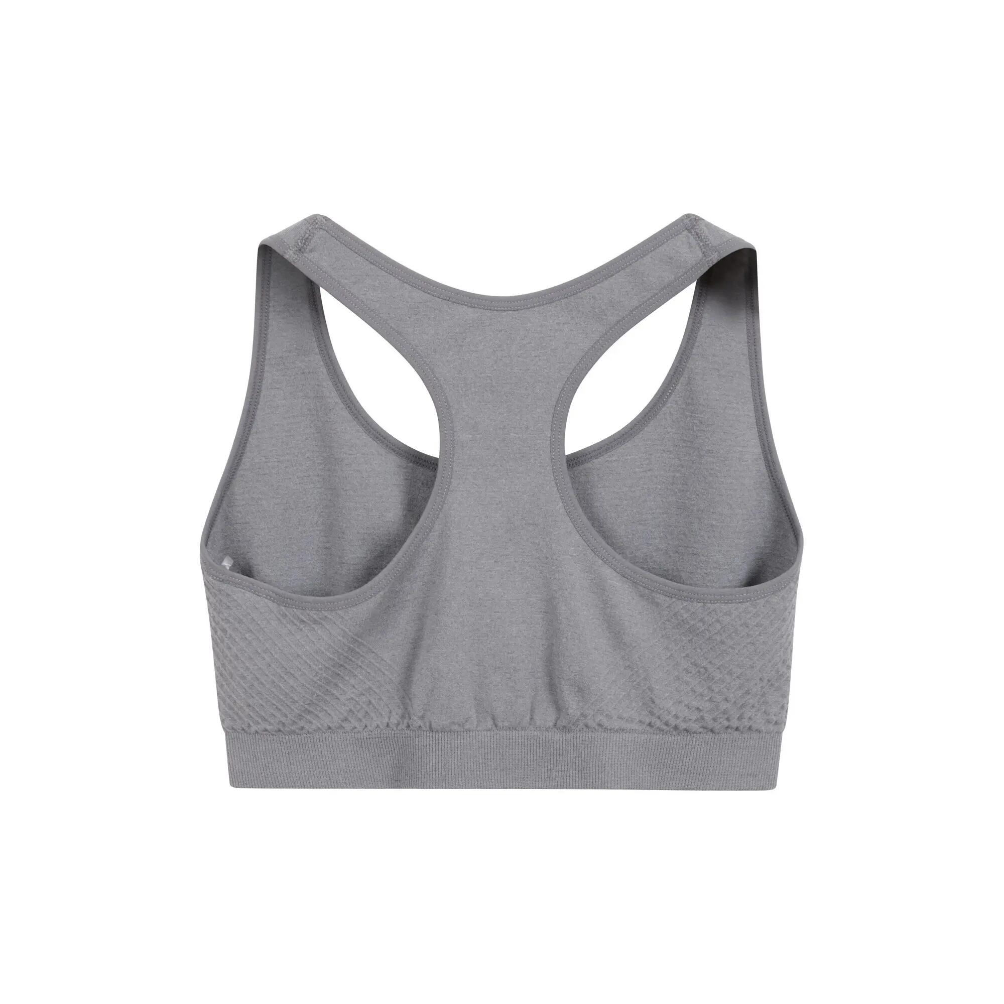 Womens/Ladies AntiChafe Seamless Sports Bra (Grey) 6/6