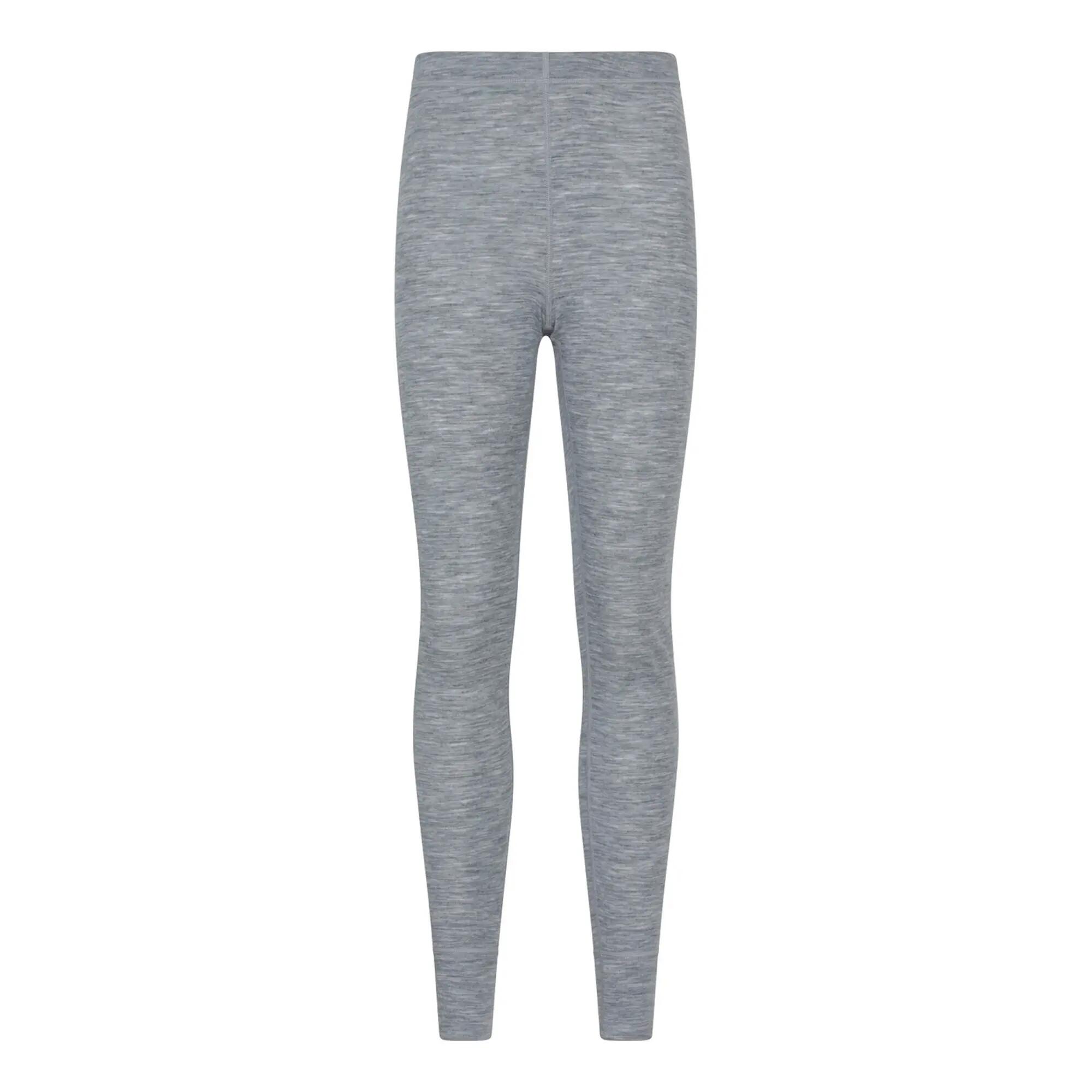 Womens/Ladies Merino Wool Base Layer Set (Light Grey) 6/6