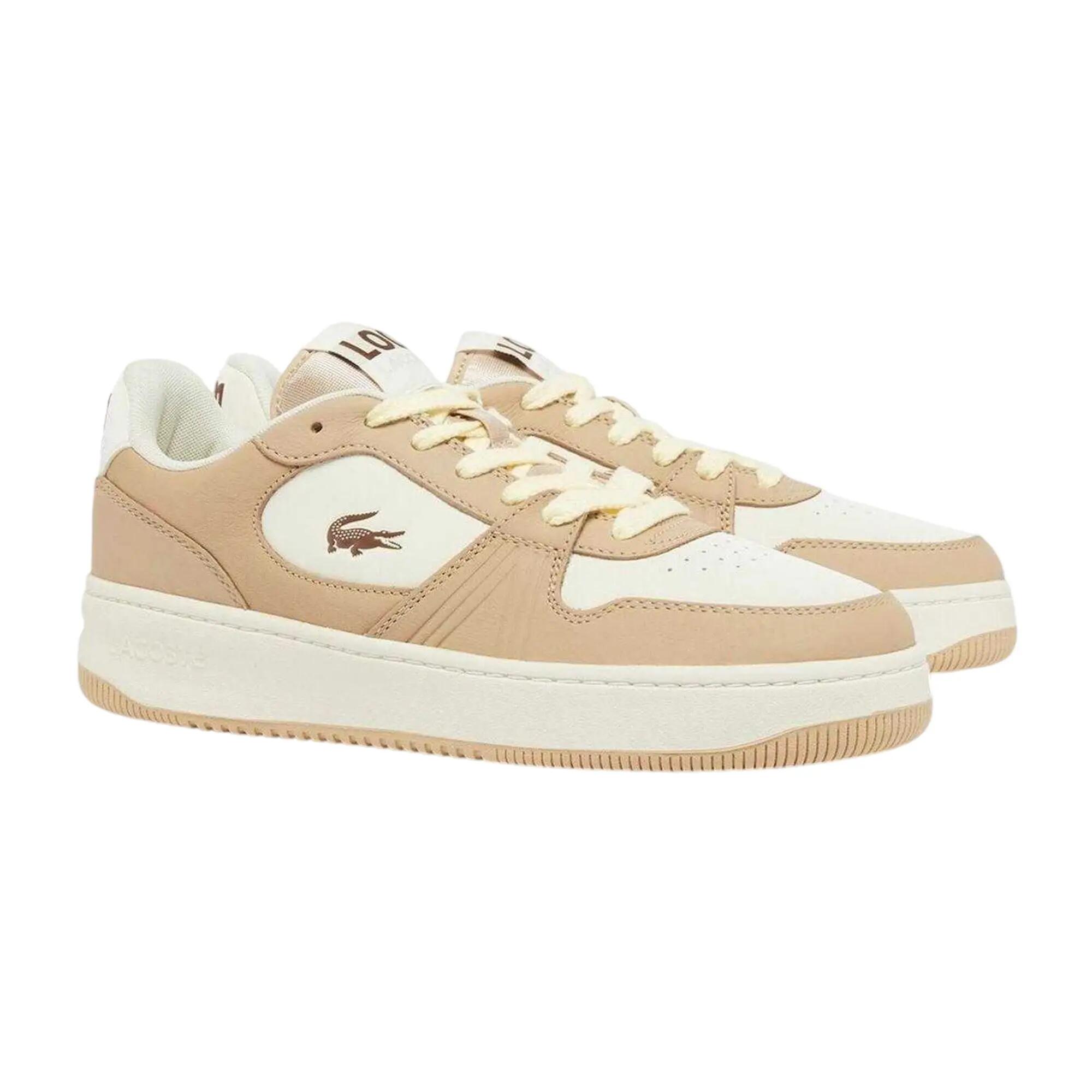 Womens/Ladies L001 Leather Trainers (Brown) 5/5