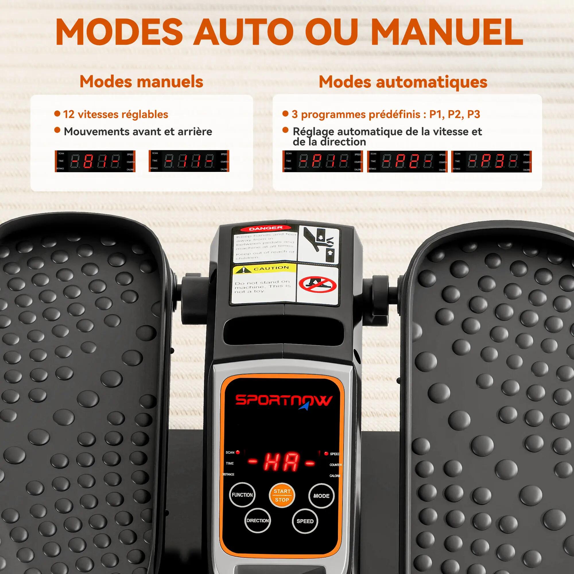 Mini Vélo elliptique 12 vitesses télécommande écran LCD 5/5