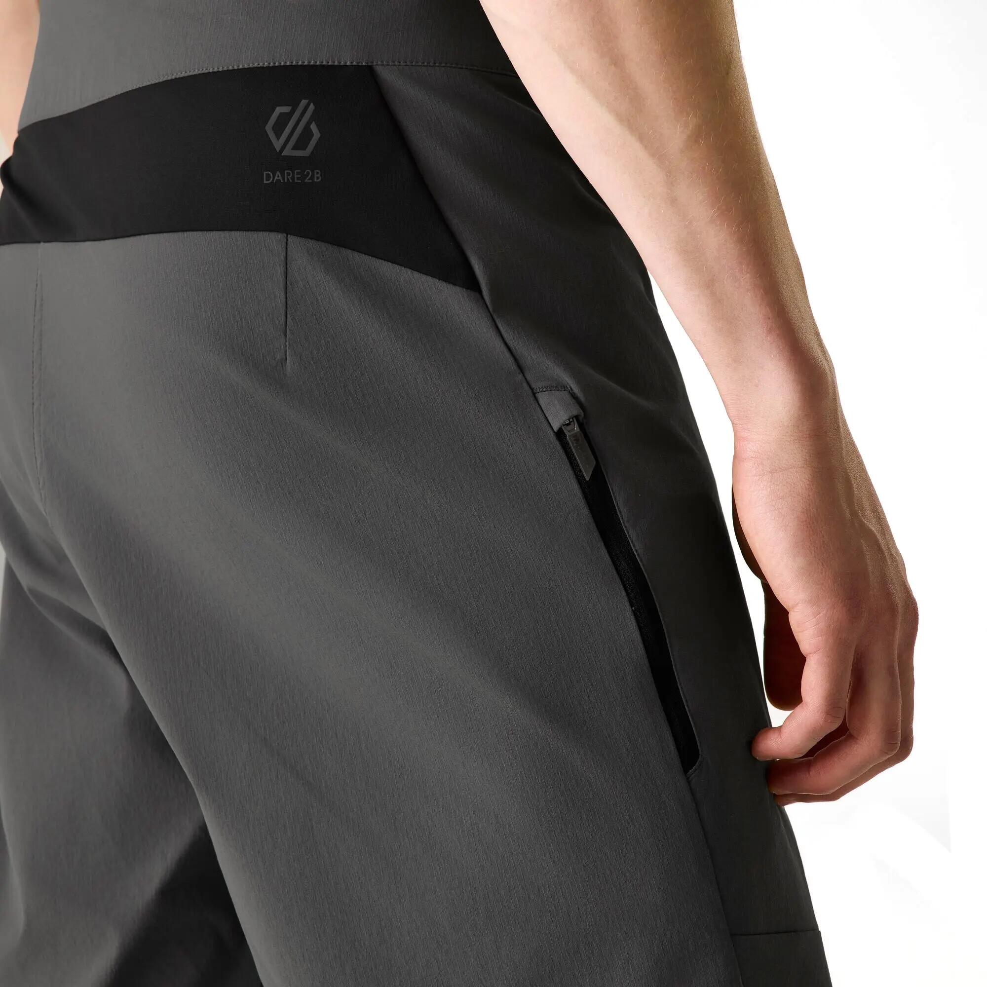 Short De Cyclisme Uni DESCENT Homme (Anthracite) 3/4
