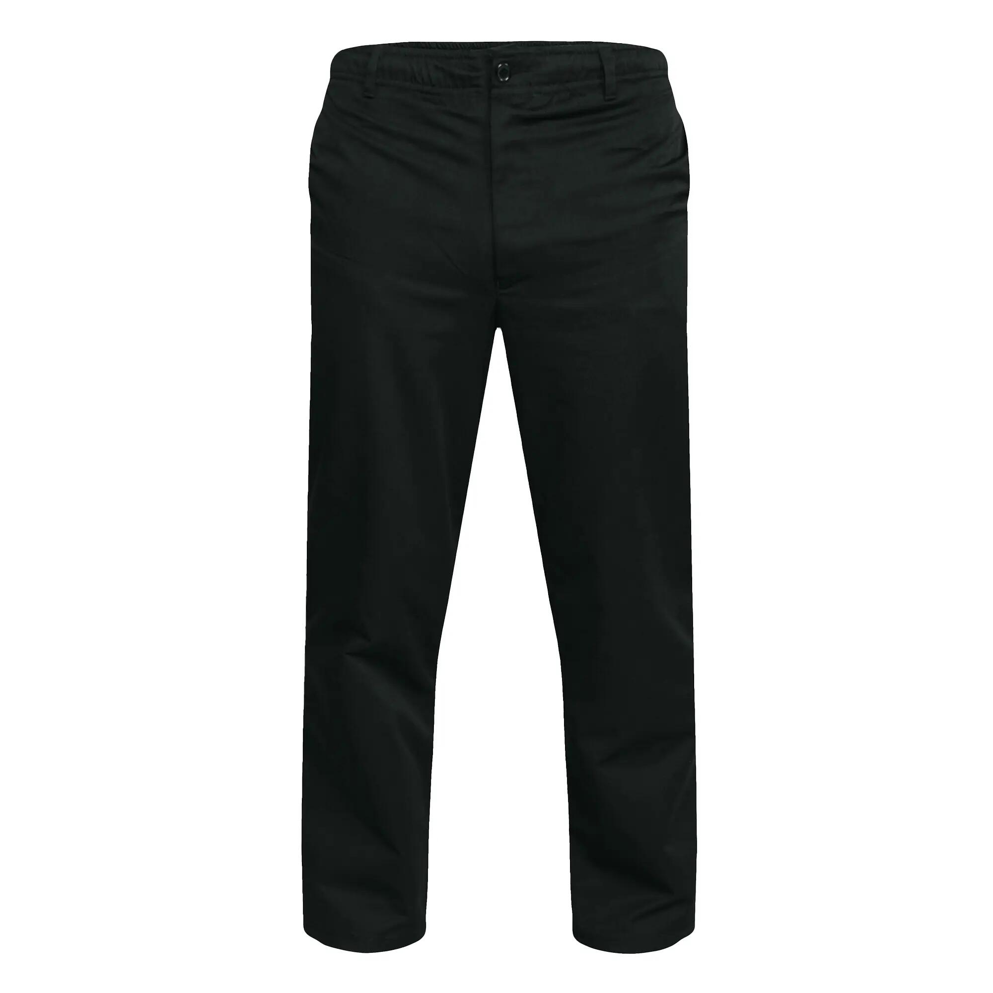 D555 Pantalon Uni À Taille Élastiquée BASILIO Homme (Noir) 2/6