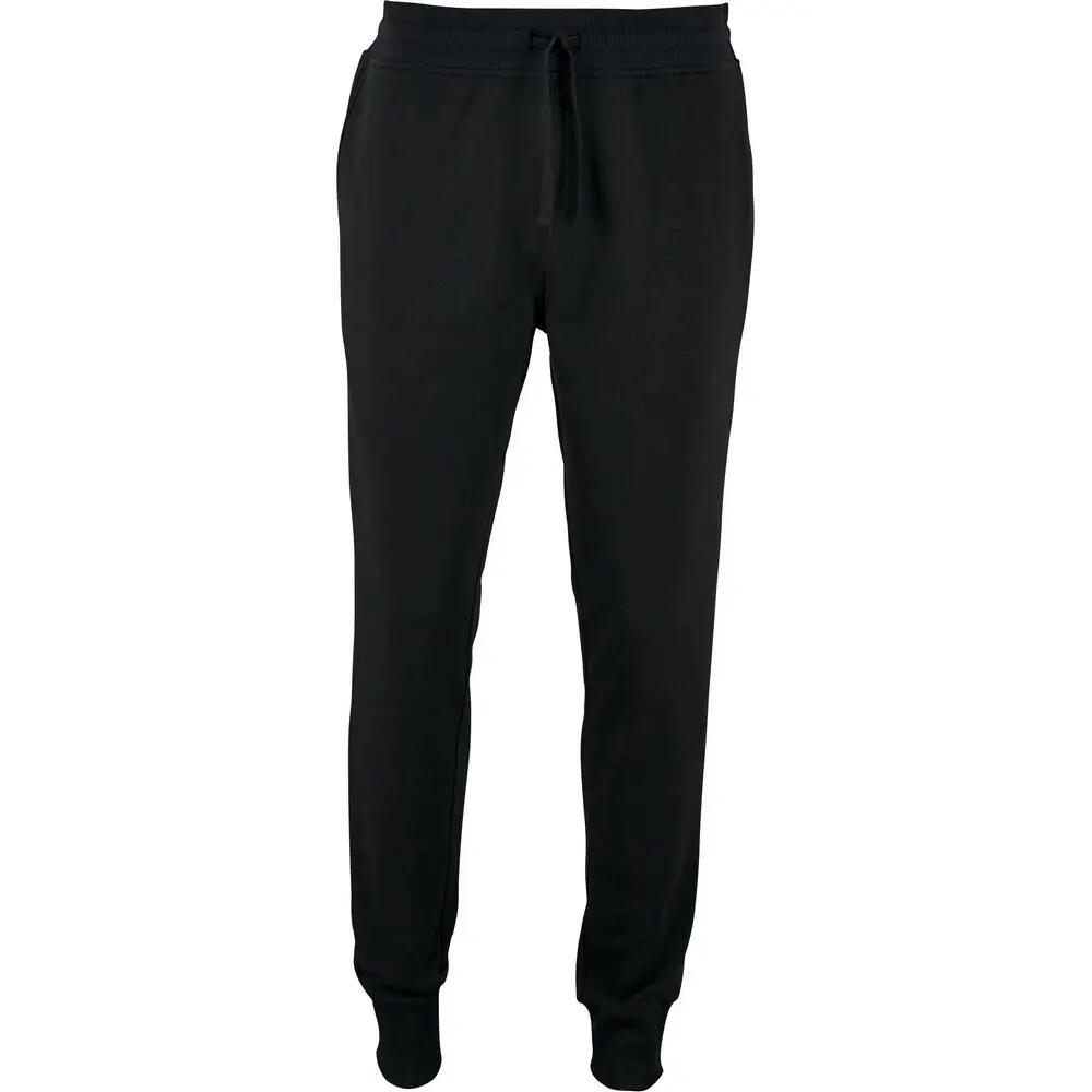 Mens Jake Slim Jogging Bottoms (Black)