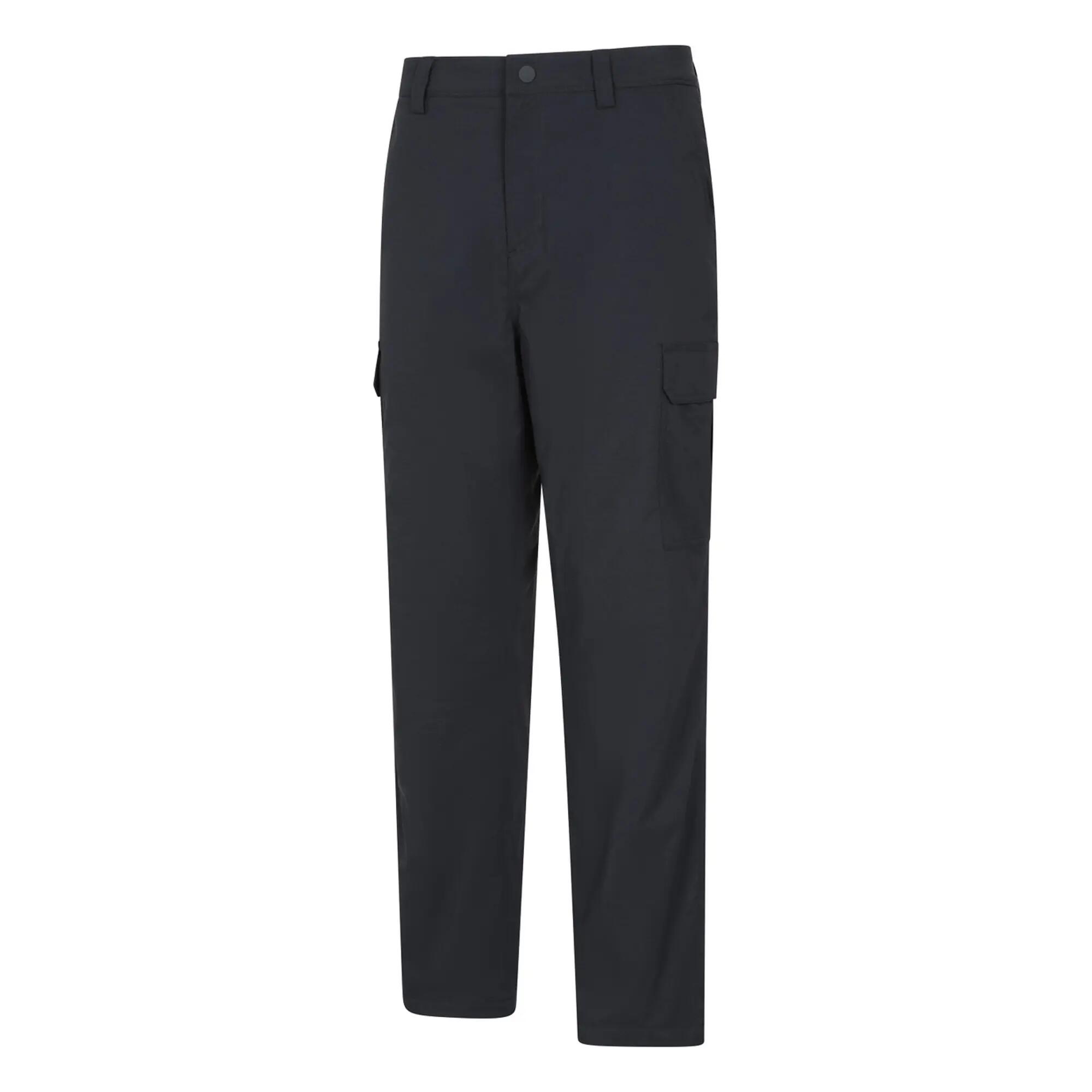 Pantalone Foderata In Pile Inverno Uomo Mountain Warehouse Delta Nero 3/4