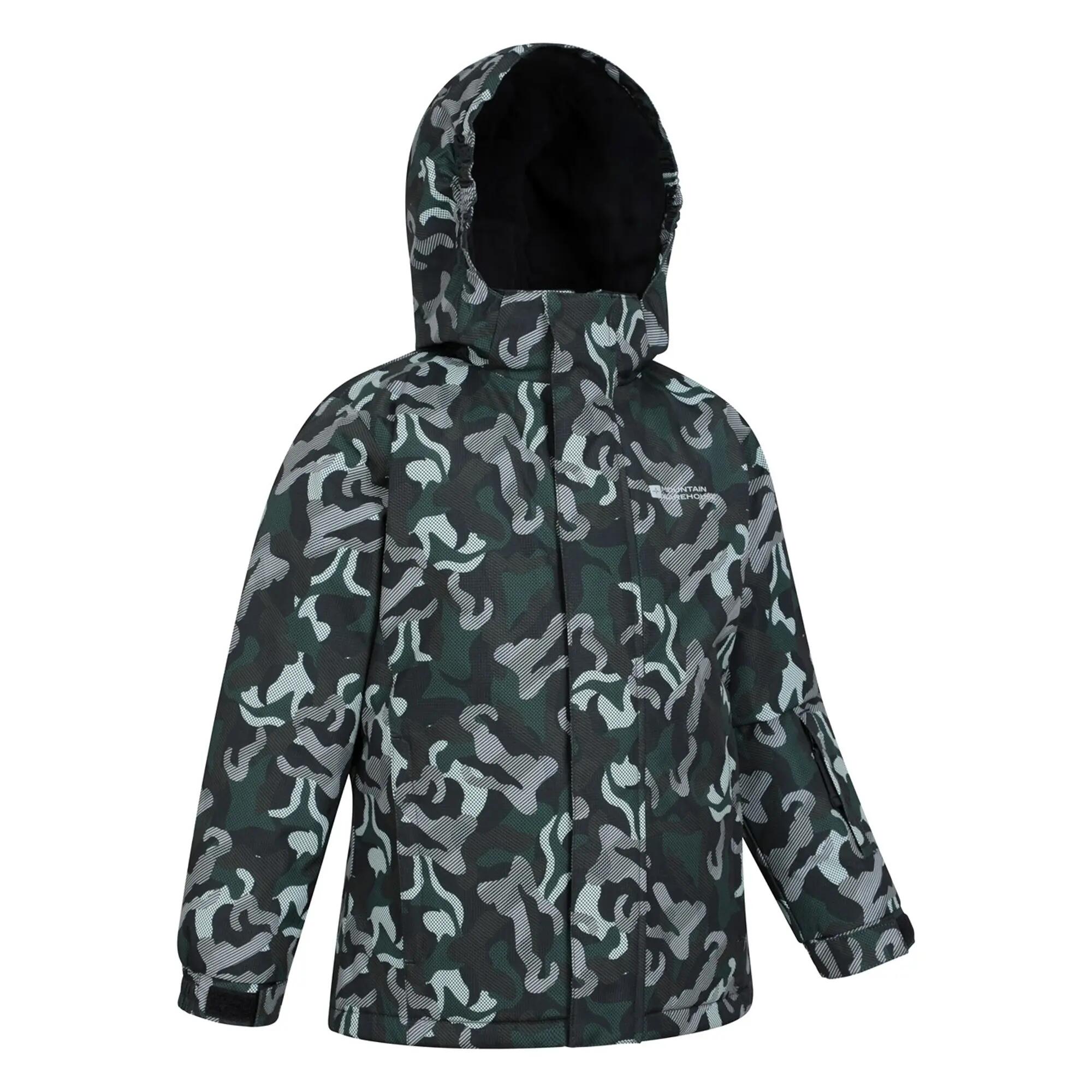 Giacca E Pantaloni Da Sci Camo Set Bambini Mountain Warehouse Nero 3/6