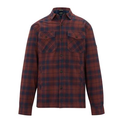 Spennith shacket shirt met fleece-voering voor heren