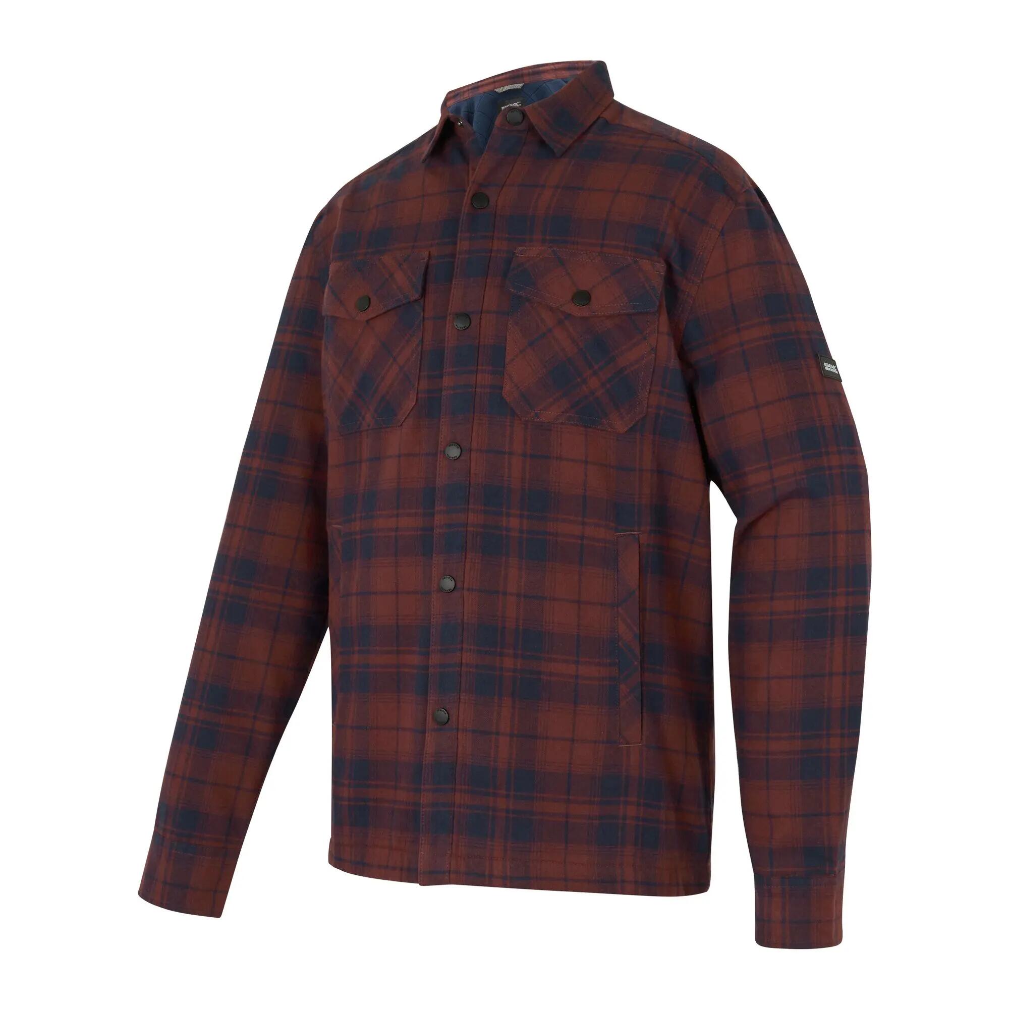 Chemise shacket pour homme Spennith, doublée en polaire 3/4