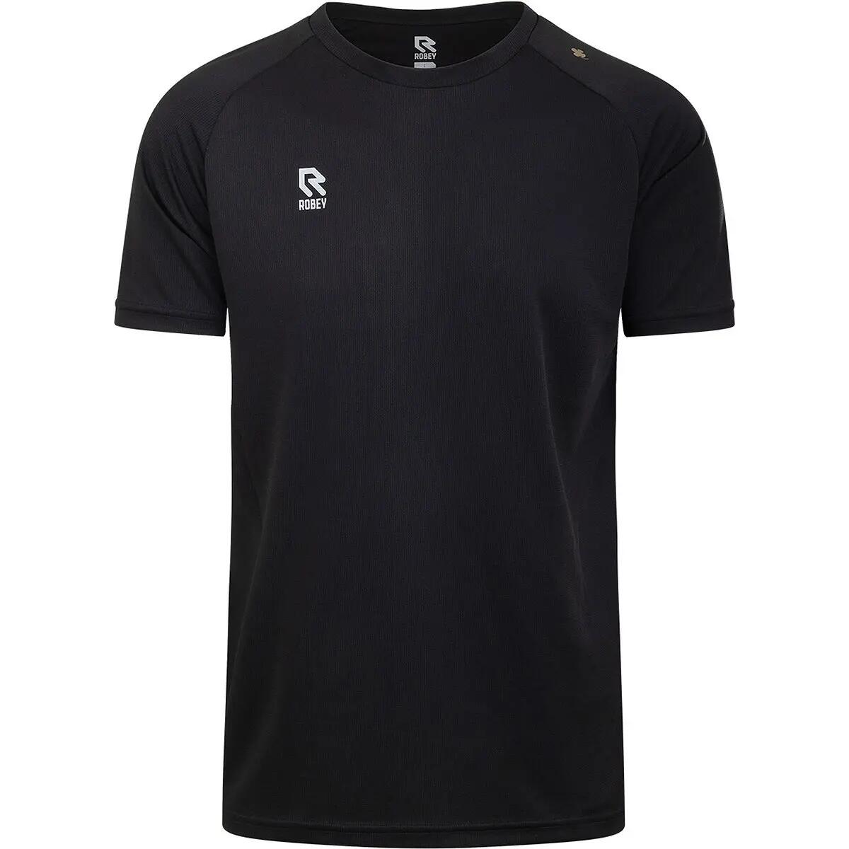 Heren - Fitness - T‑shirt - ademend, snel droog - robey - zwart 2/5