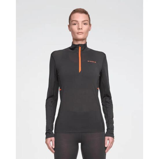 Haut d'entraînement demi-zip en laine femme Daehlie Sportswear Performance