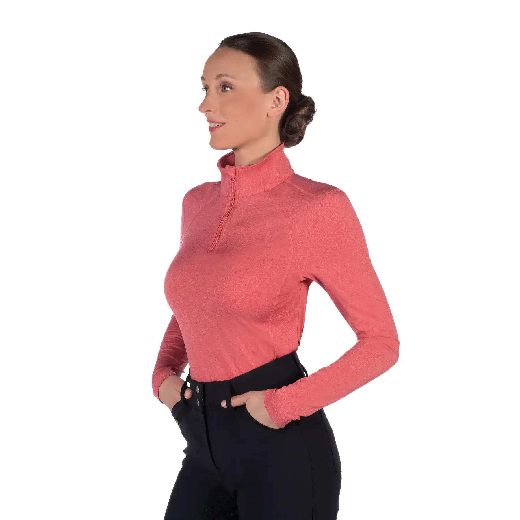 Maillot équitation manches longues fille HKM Essentials Winter 4/5