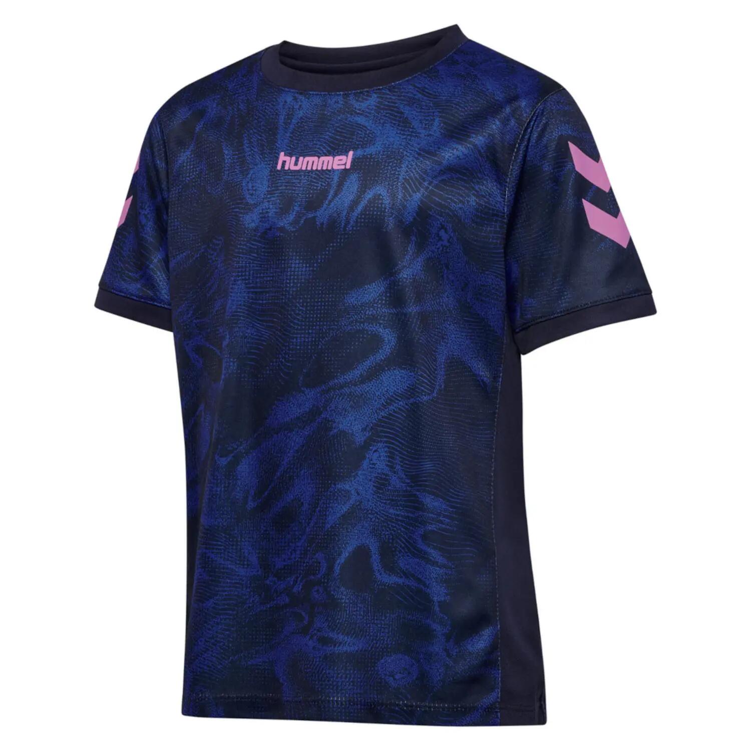 hummel Set hmlBLAZE CLUB 26 Graphic - Poliestere Riciclato - Marine/Dazzling 5/10