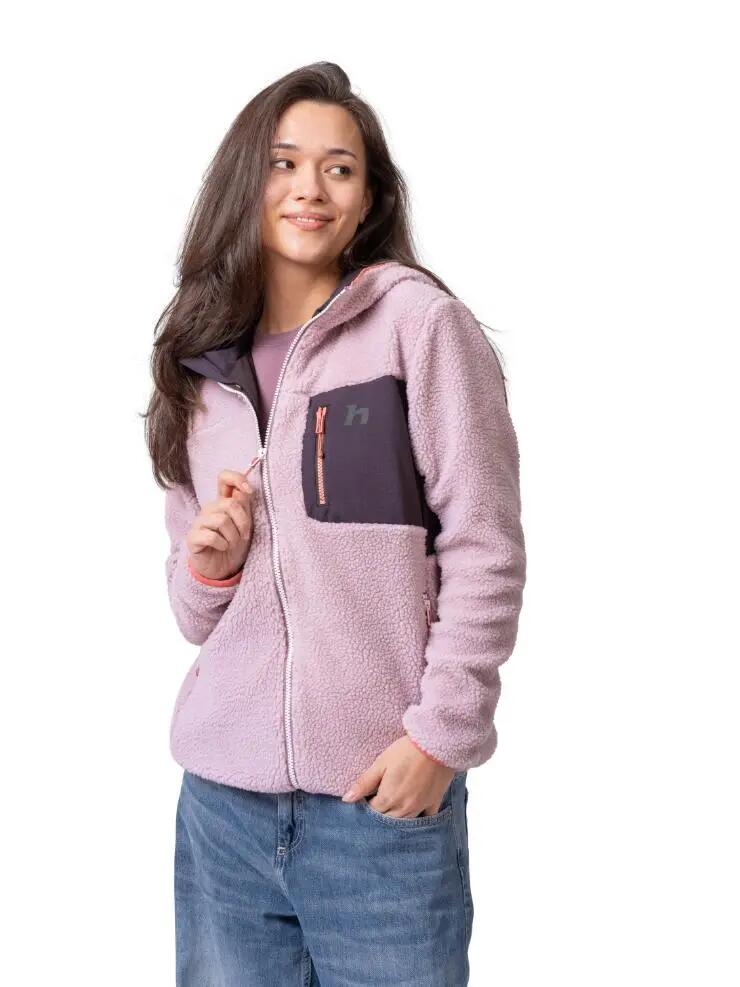 Casaco com capuz em velo elástico para mulher Hannah 2/7