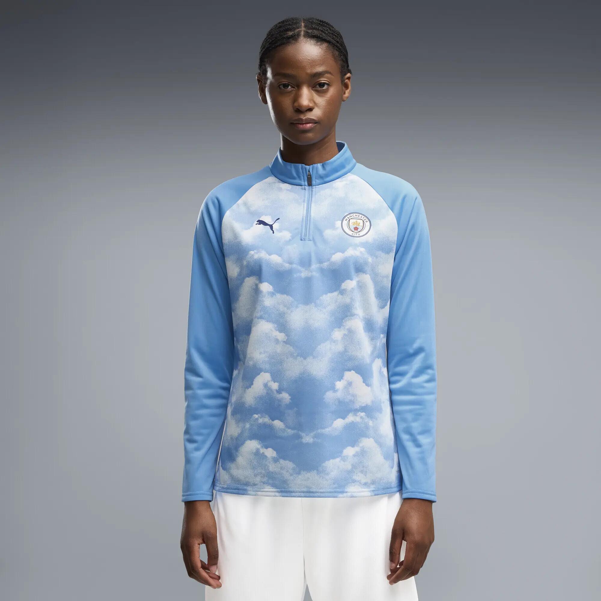 Damska bluza rozgrzewkowa Manchester City F.C. z zamkiem 1/4 PUMA 2/5