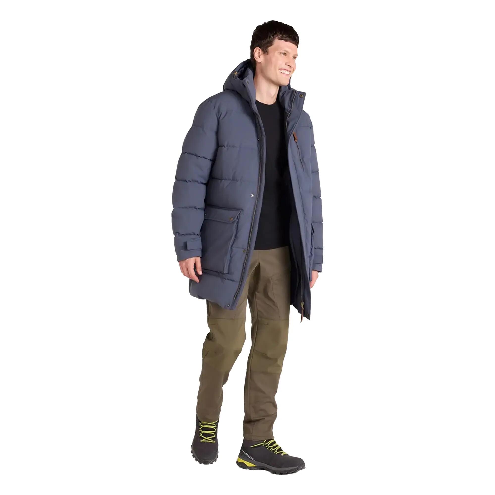 Parka Motif/style Long DIGBY Homme (Bleu Marine) 1/5