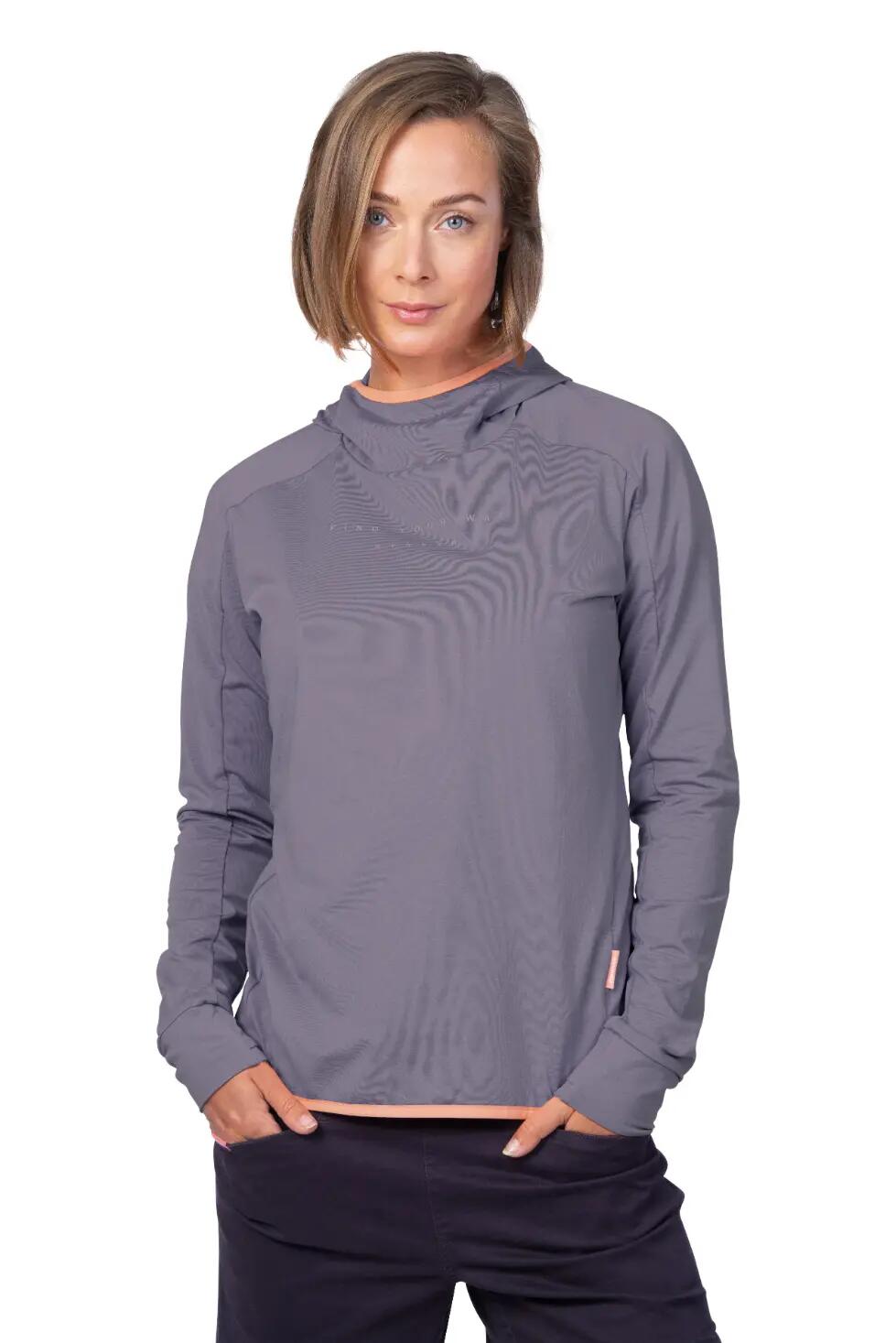 Damen-Fleece-Sweatshirt mit Kapuze und Stretch-Anteil „Hannah“ 6/7