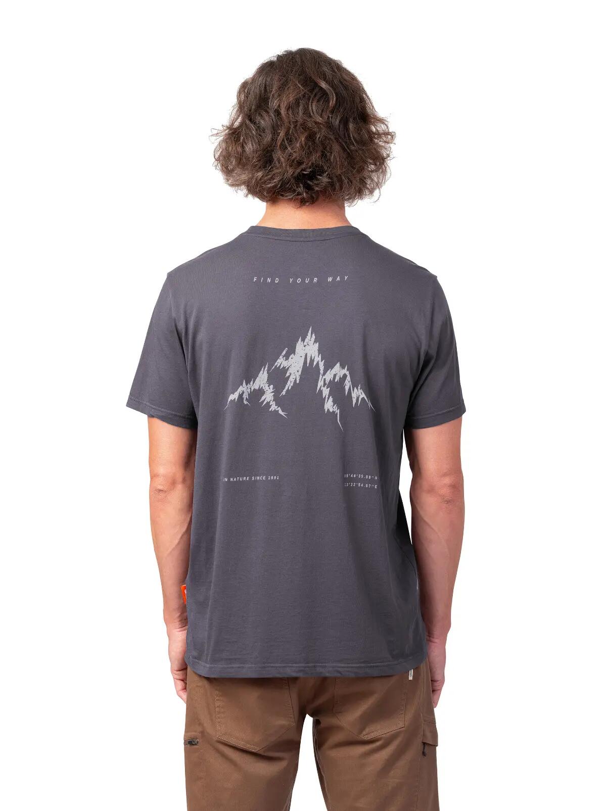 T-shirt masculina de algodão de corte comprido Hannah 5/7