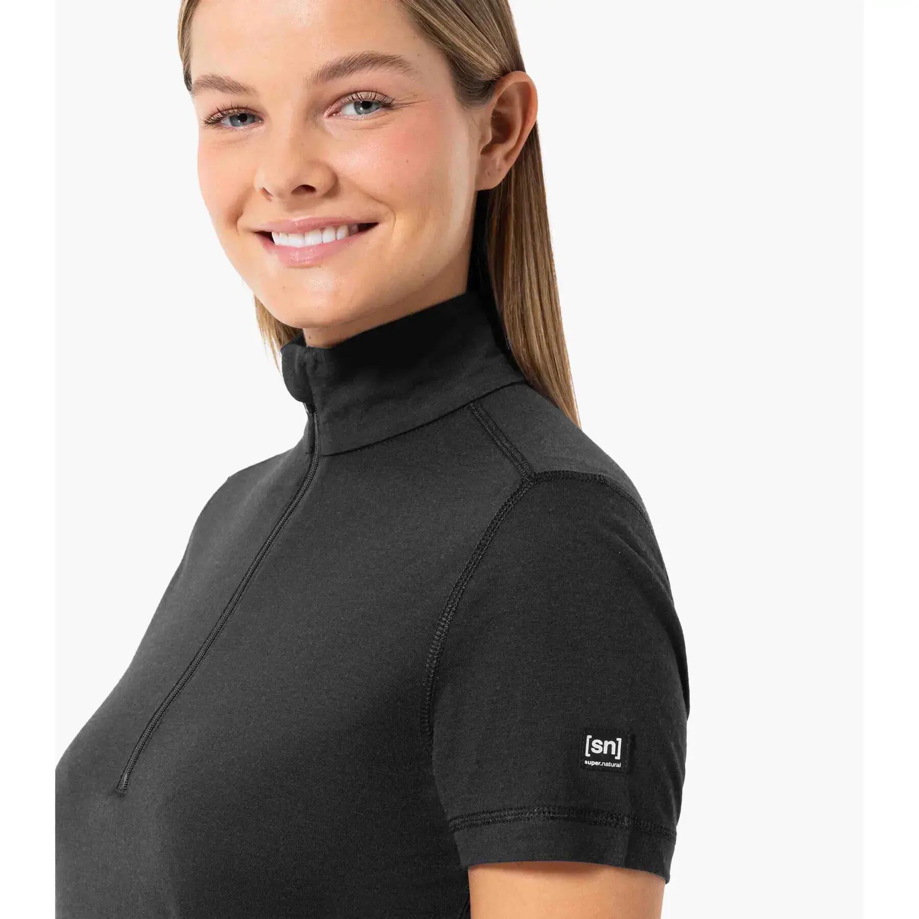 Maillot 1/4 zip femme super.natural Tundra175 5/5