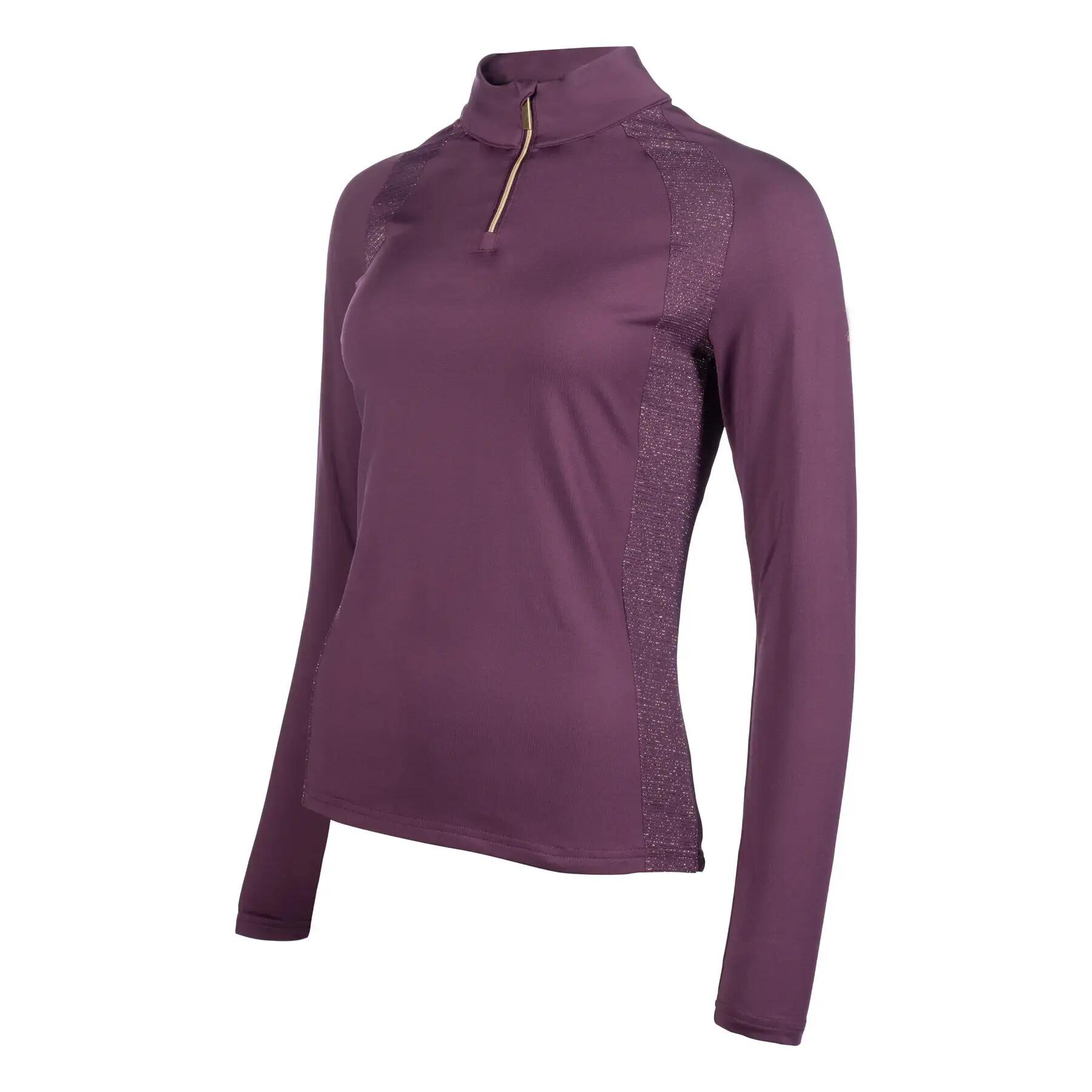 T-shirt equitazione a maniche lunghe da donna HKM Basil 3/4