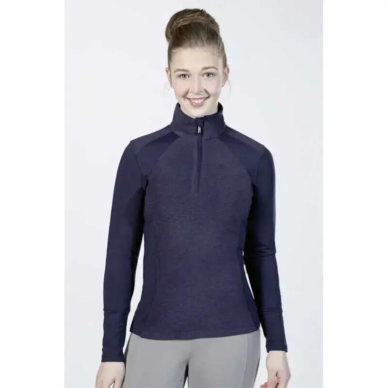 Camiseta de equitación mujer HKM Duo 2/3