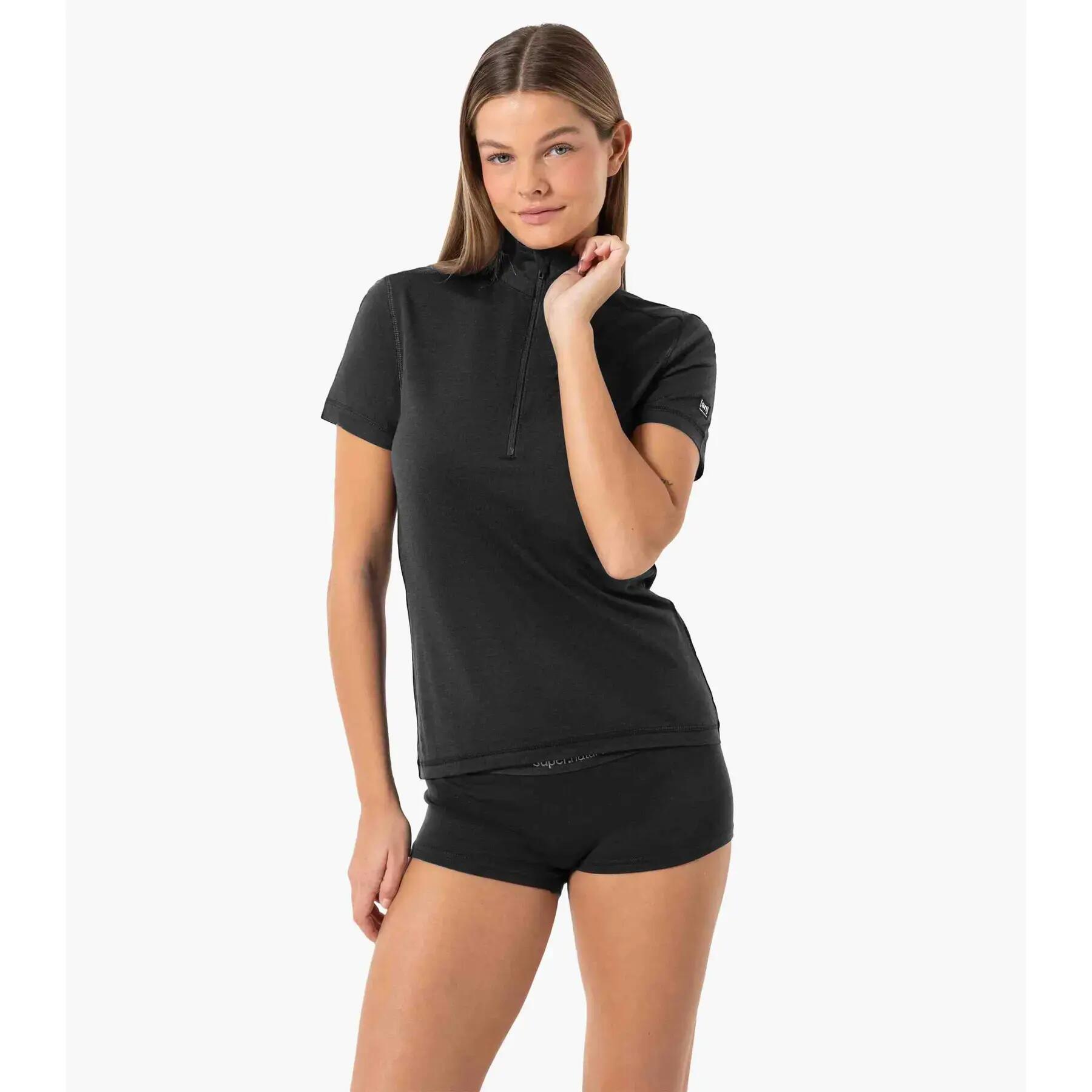 Maillot 1/4 zip femme super.natural Tundra175 2/5