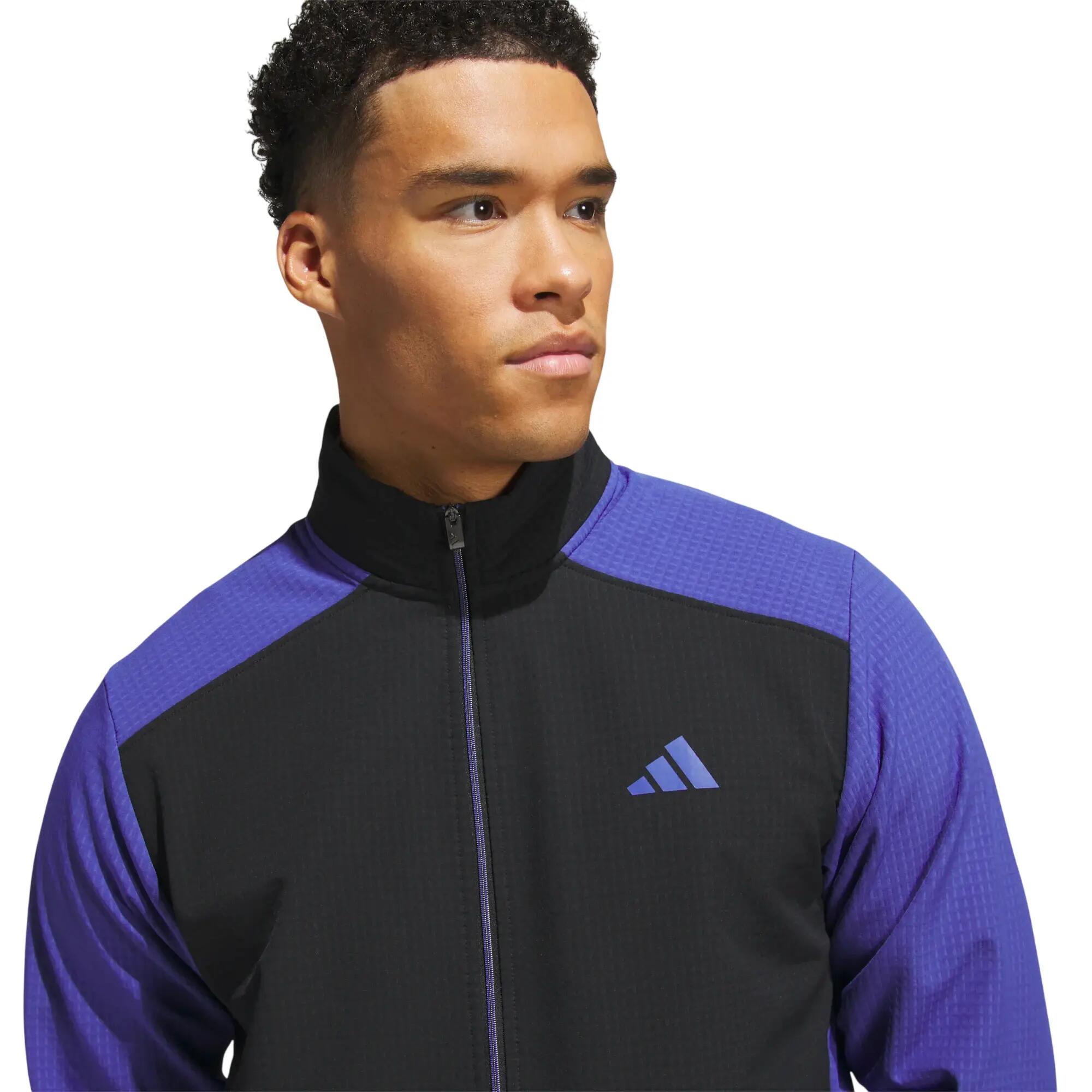 Adidas Ult365 Wind Mix, veste de golf pour homme, noir/bleu 3/5