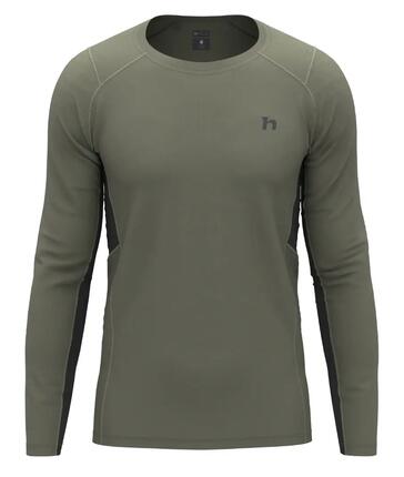 T-shirt de sport à manches longues en laine mérinos pour homme « Hannah »