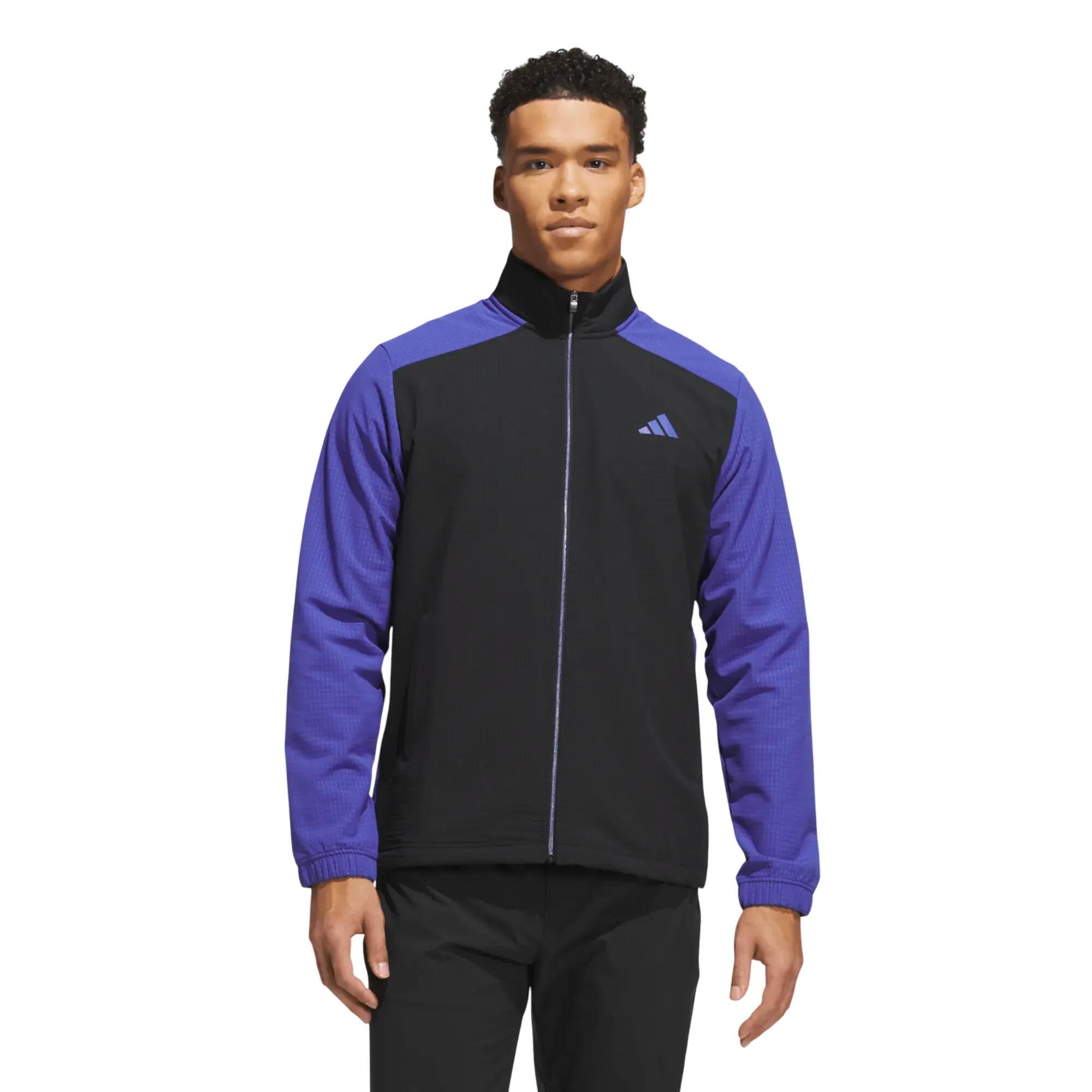 Adidas Ult365 Wind Mix, veste de golf pour homme, noir/bleu 2/5