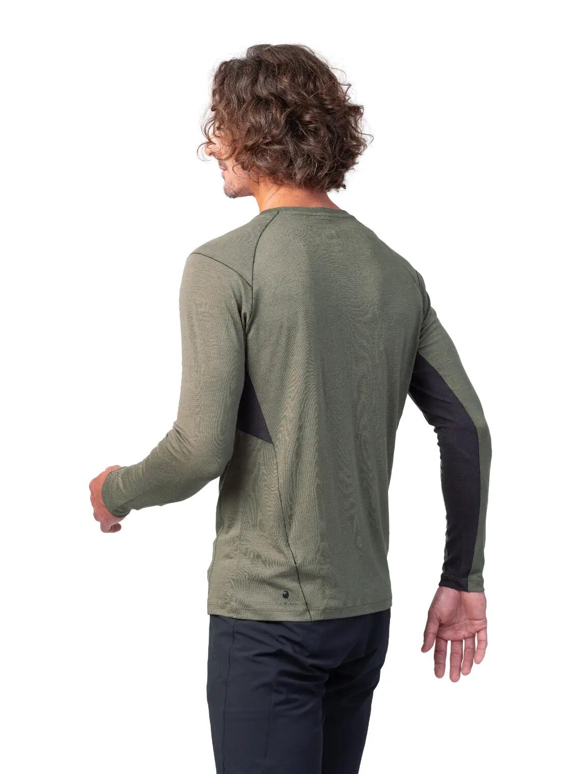 Maglietta sportiva da uomo a maniche lunghe in lana merino Hannah 7/7