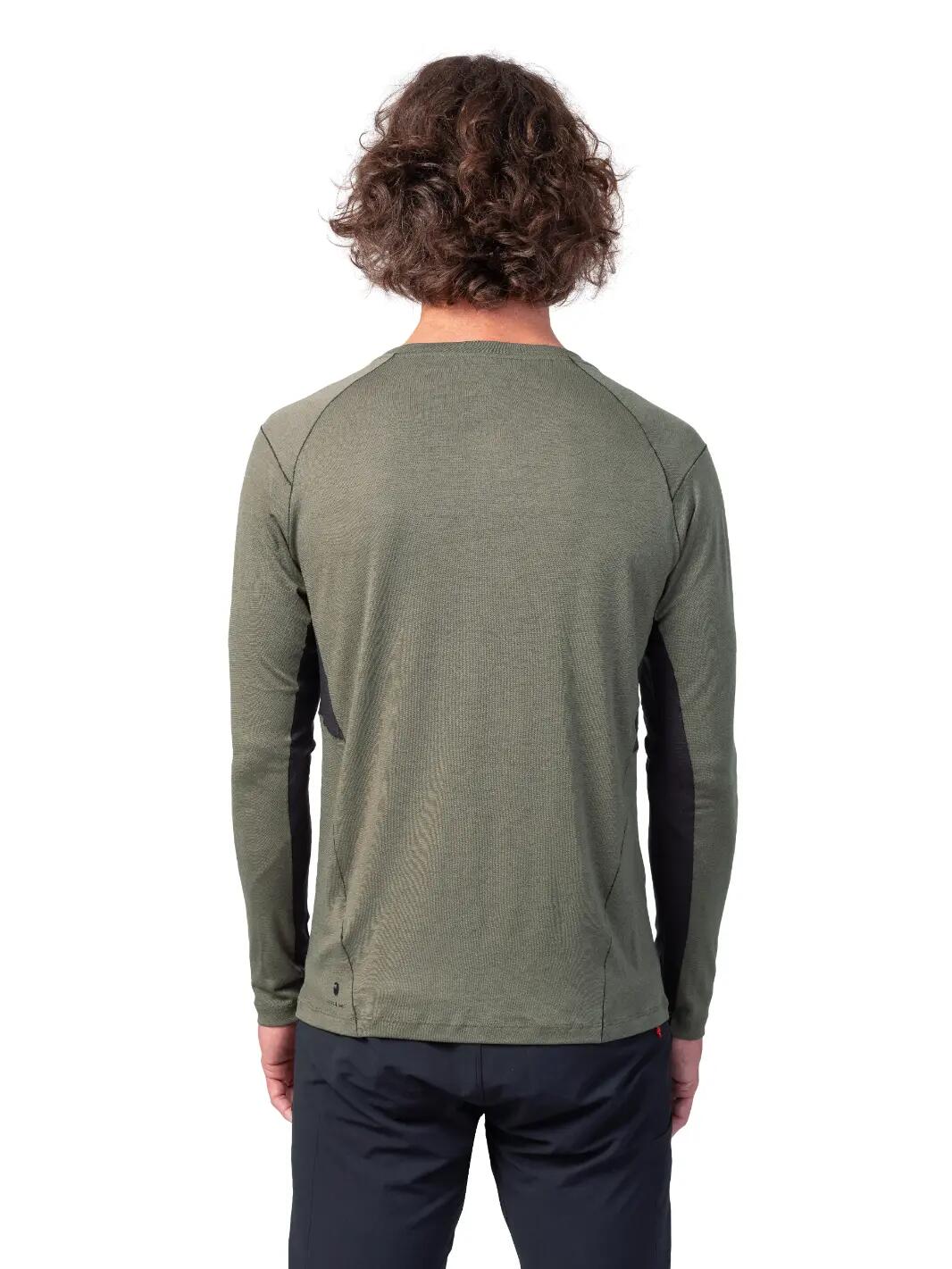 Maglietta sportiva da uomo a maniche lunghe in lana merino Hannah 5/7