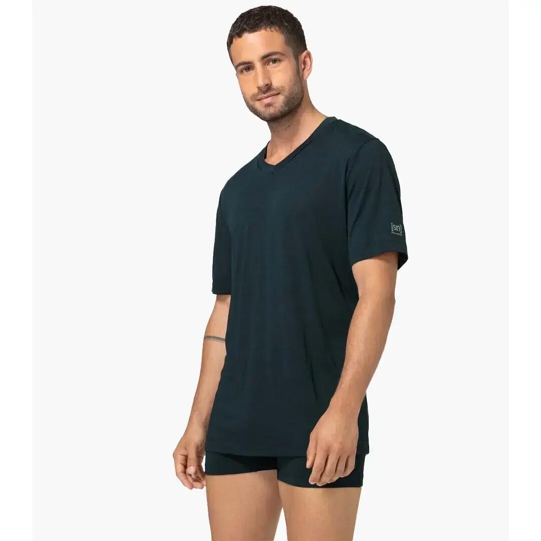 Maillot Col V super.natural Sierra140 3/4