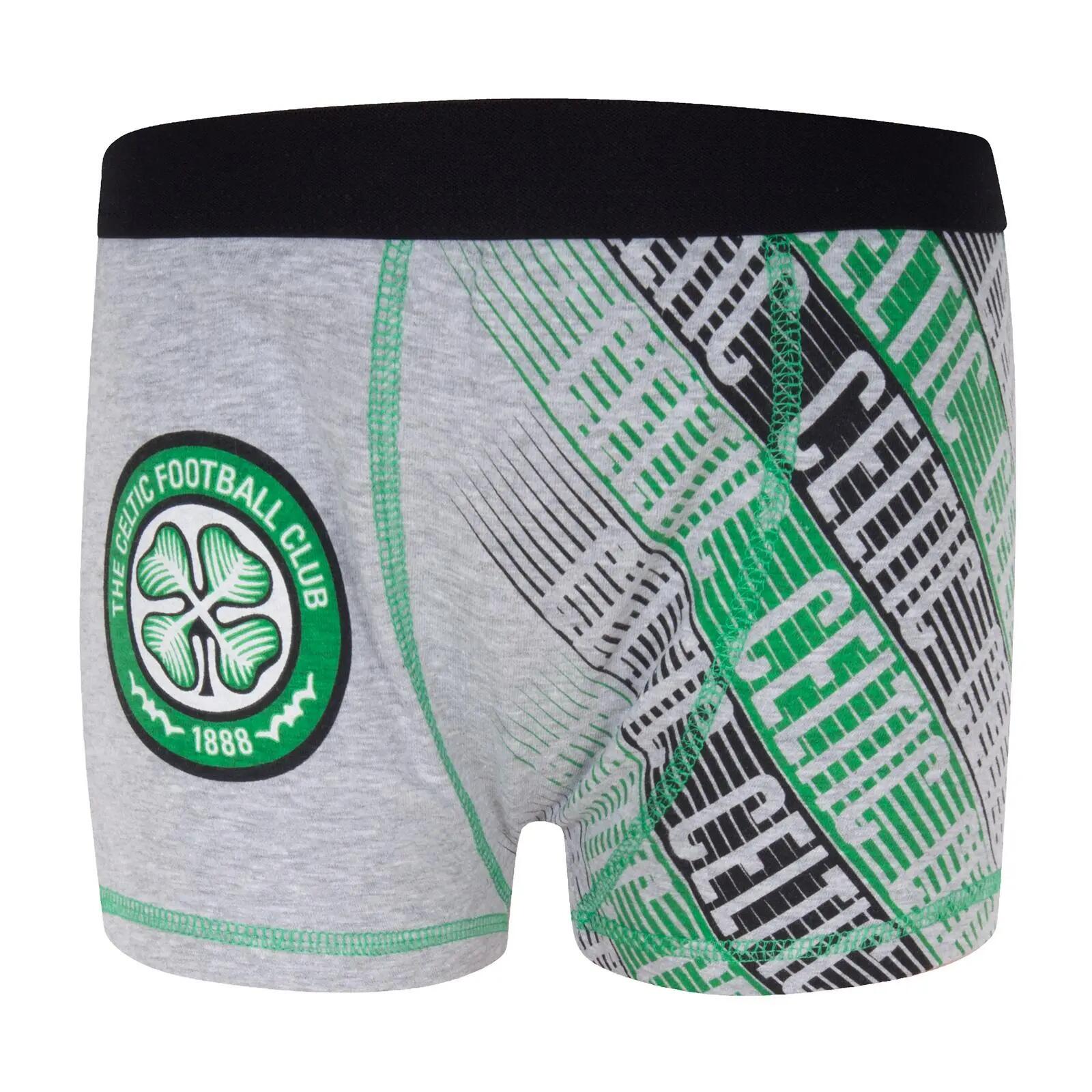 Boys Crest Boxer Shorts (Pack of 3) (Black/Green/Grey) 6/6