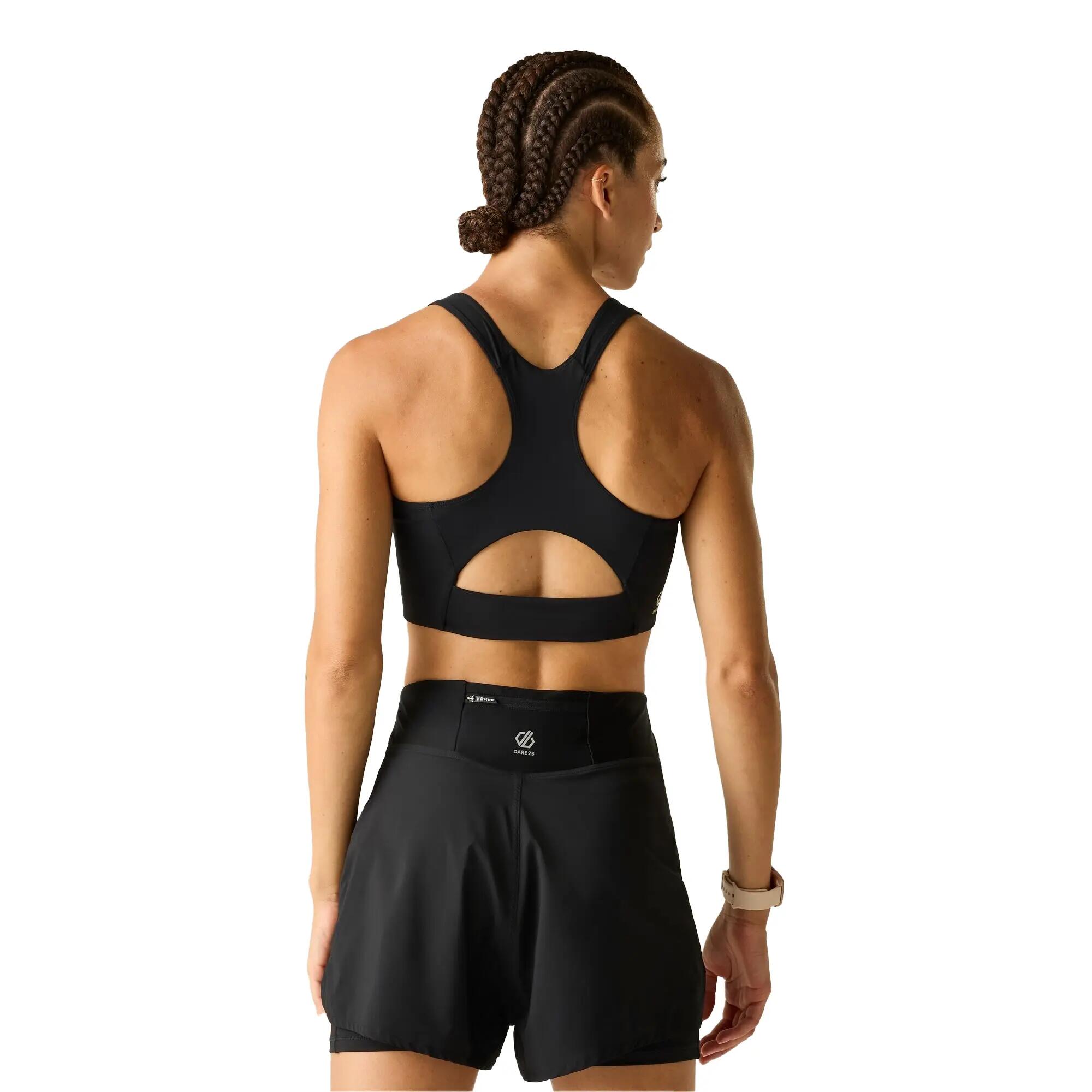 Brassière De Sport INFLUENTIAL Femme (Noir) 6/6