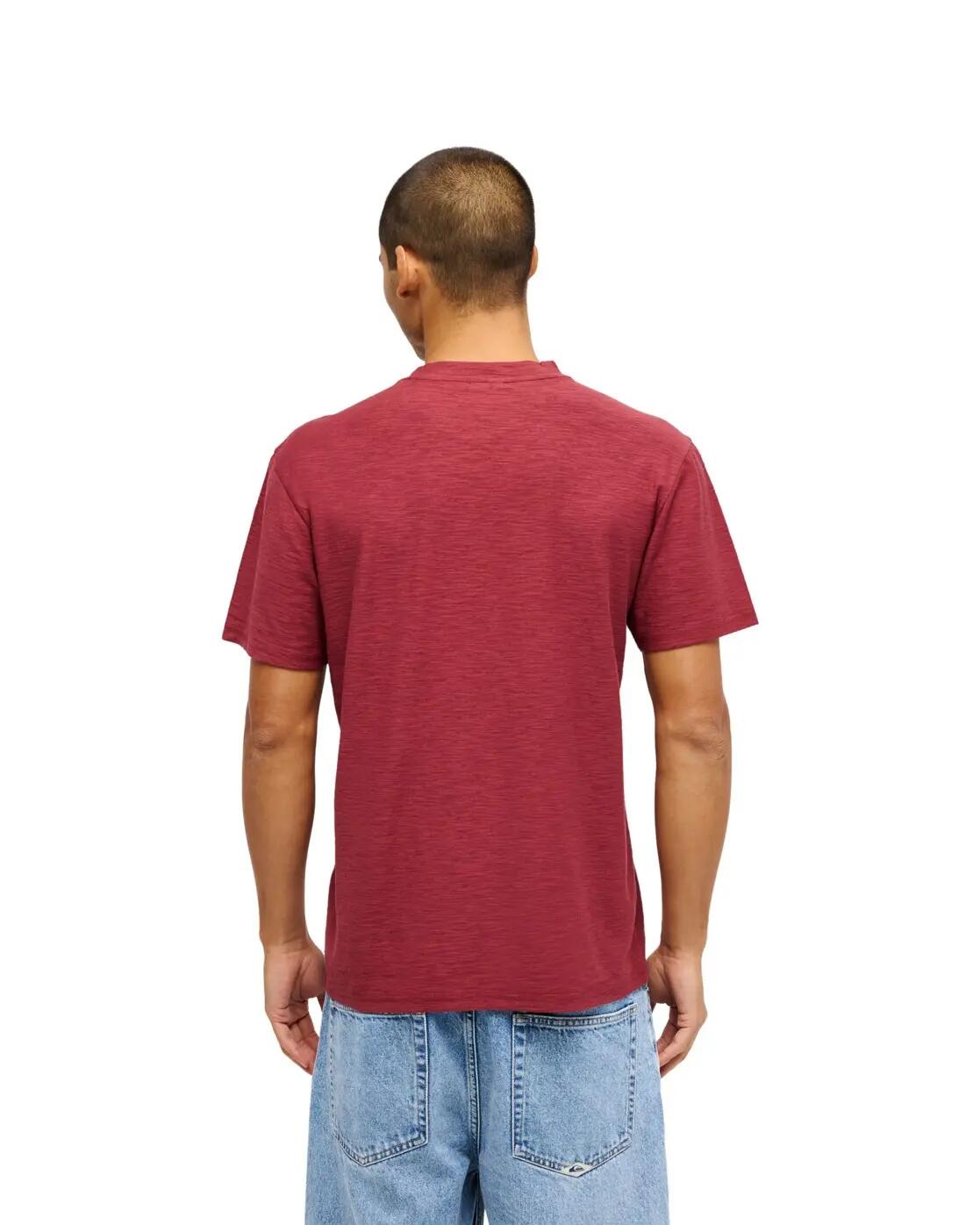 Camiseta de manga corta SLUB ROUNDNECK Rojo Hombre 2/4