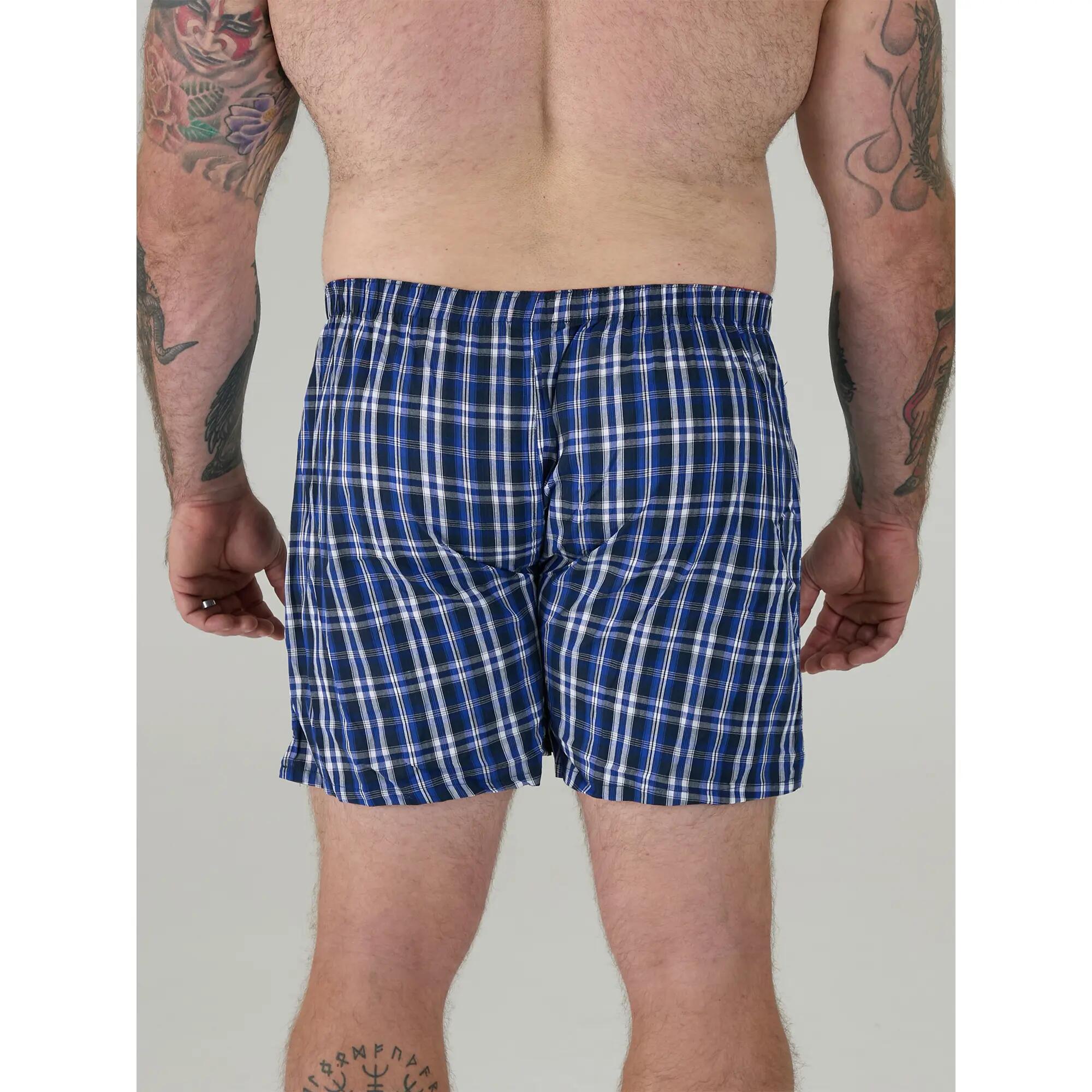 "D555" Boxershorts für (2erPack) Herren Marineblau/Rot 5/6