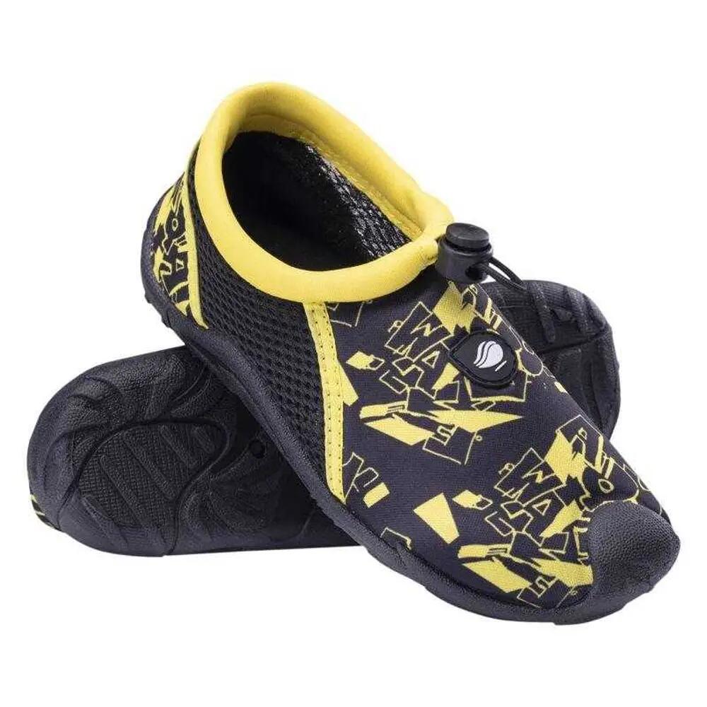 "Mareo" Schwimmschuhe für Kinder Schwarz/Gelb 7/7