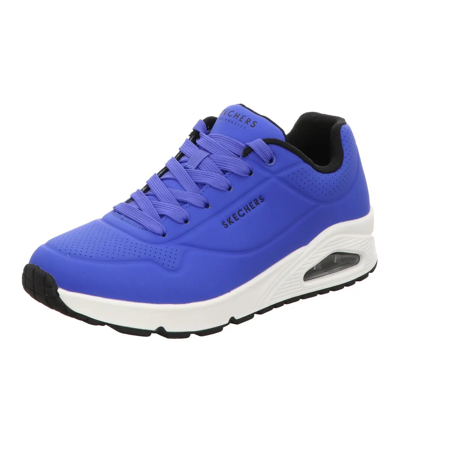 Skechers Herren Schnürschuh Uno Stand On Air in blau 1/5
