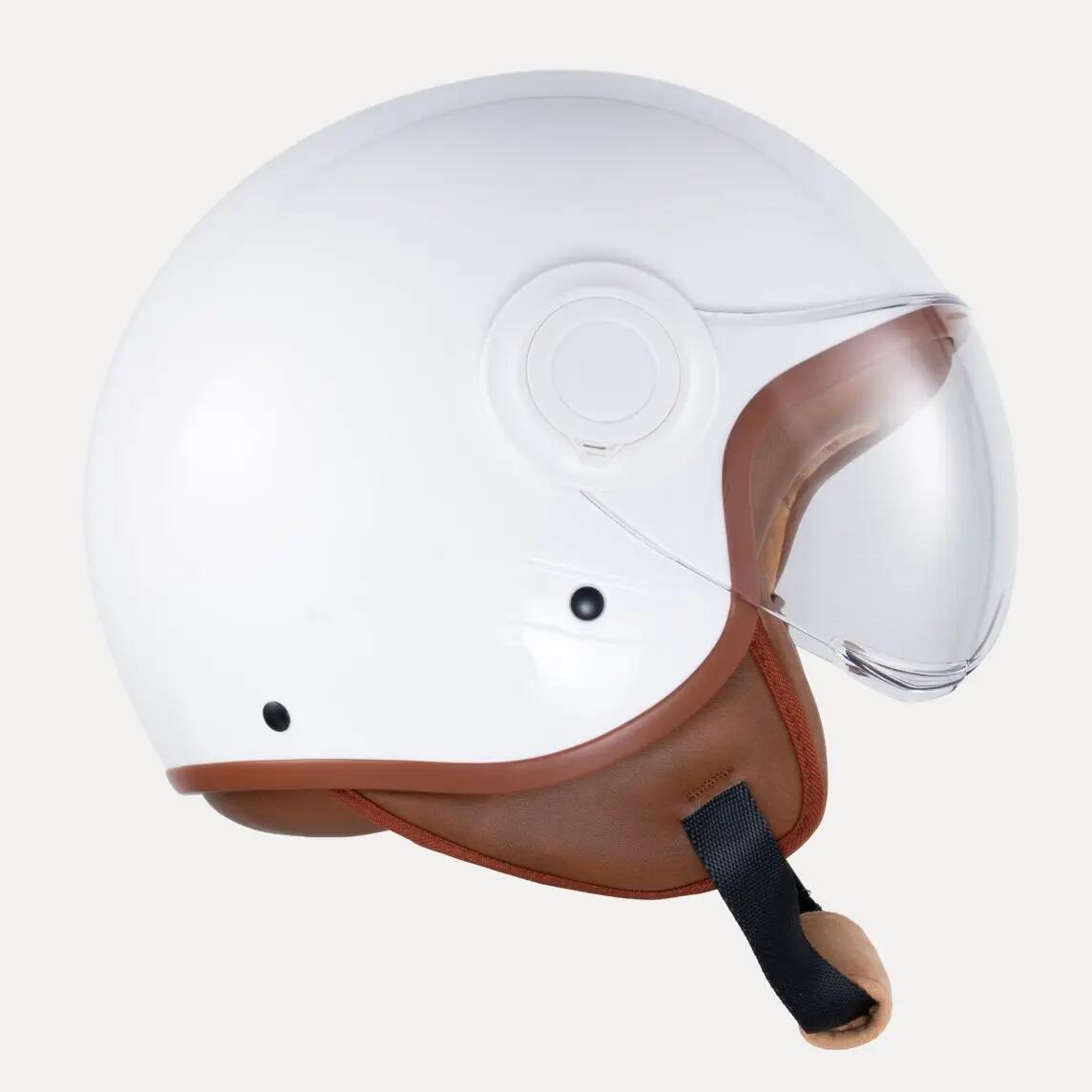 MOTOBLOUZ Casque Vélo / Trottinette / Scooter visière SKYLAR Blanc 3/7