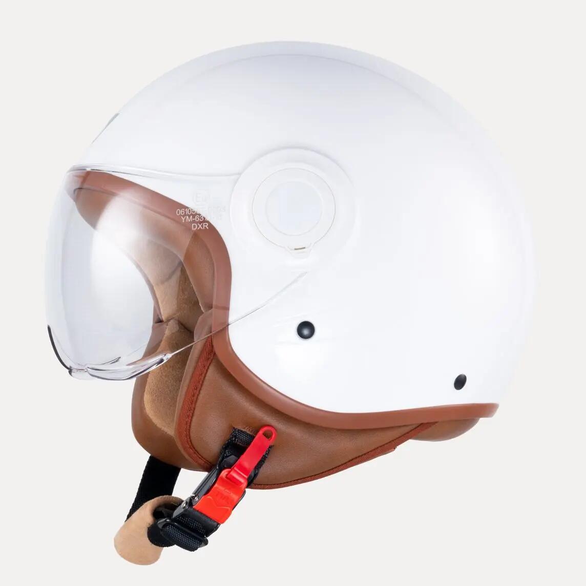 MOTOBLOUZ Casque Vélo / Trottinette / Scooter visière SKYLAR Blanc 2/7